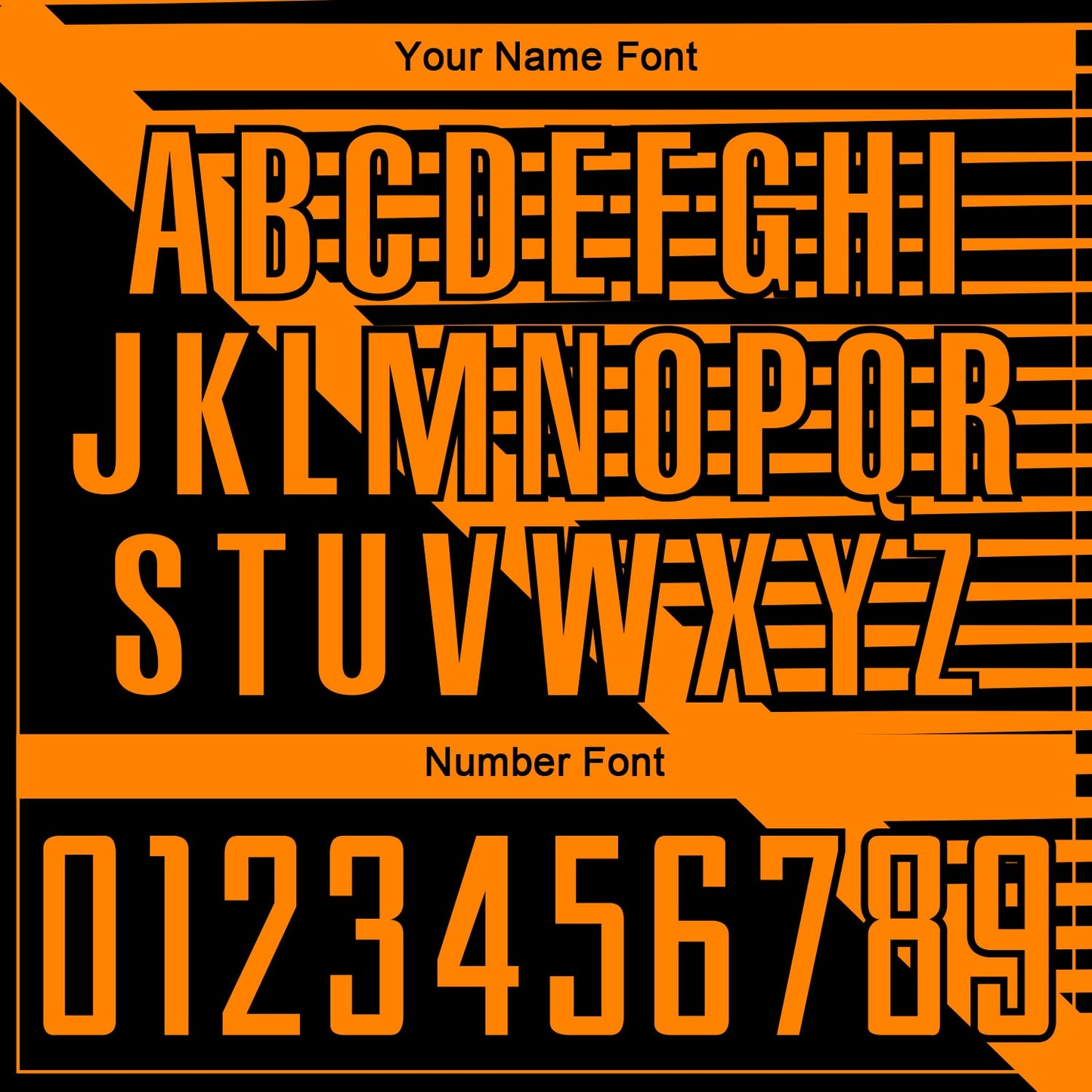 Custom Black Bay Orange Stripes Sublimation Soccer Uniform Jersey Limited