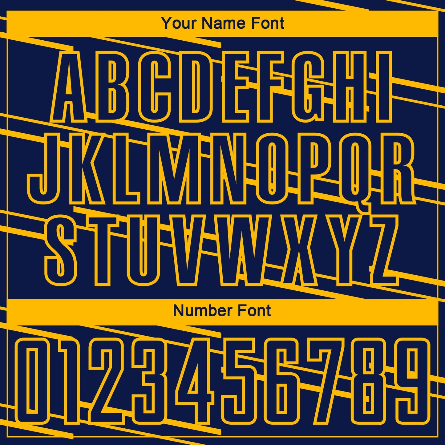 Custom Navy Yellow Lines Sublimation Soccer Uniform Jersey Limited