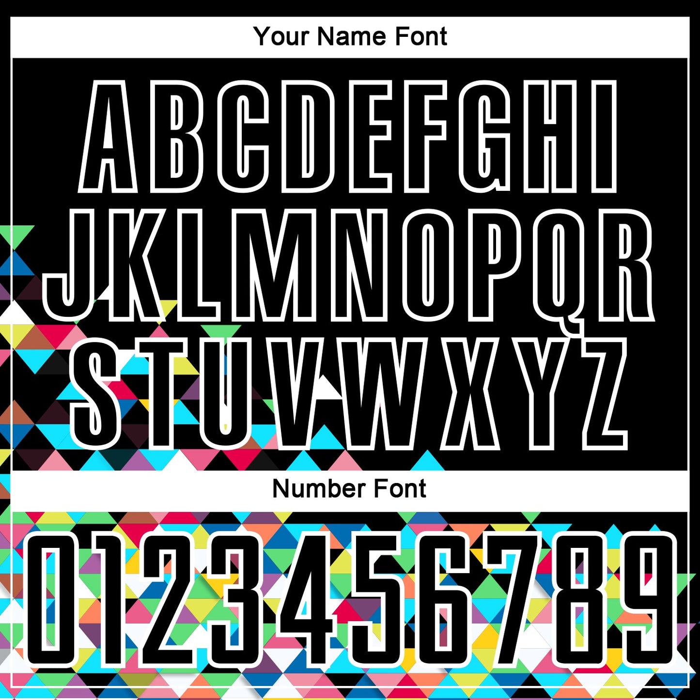 Custom Black White Colorful Geometric Triangle Sublimation Soccer Uniform Jersey Limited