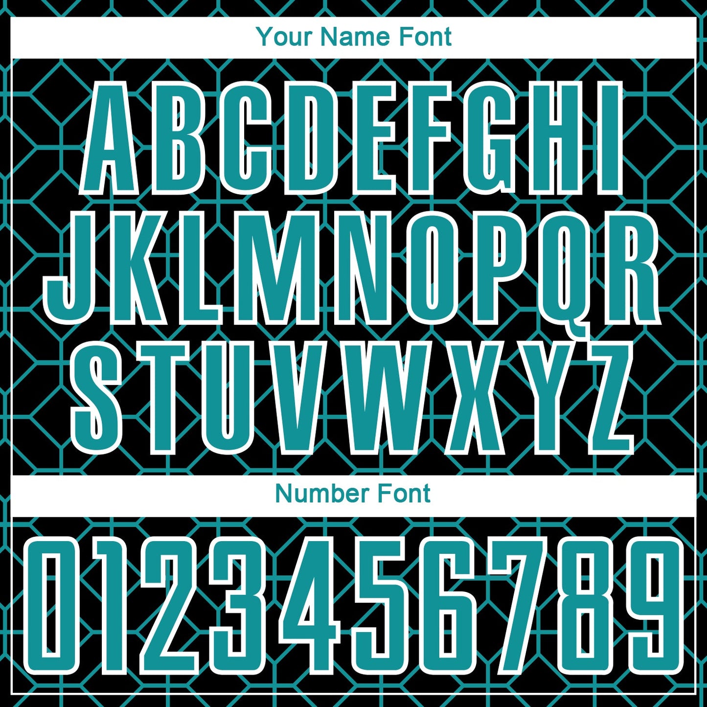 Custom Black Teal-White Geometric Shapes Sublimation Soccer Uniform Jersey Limited