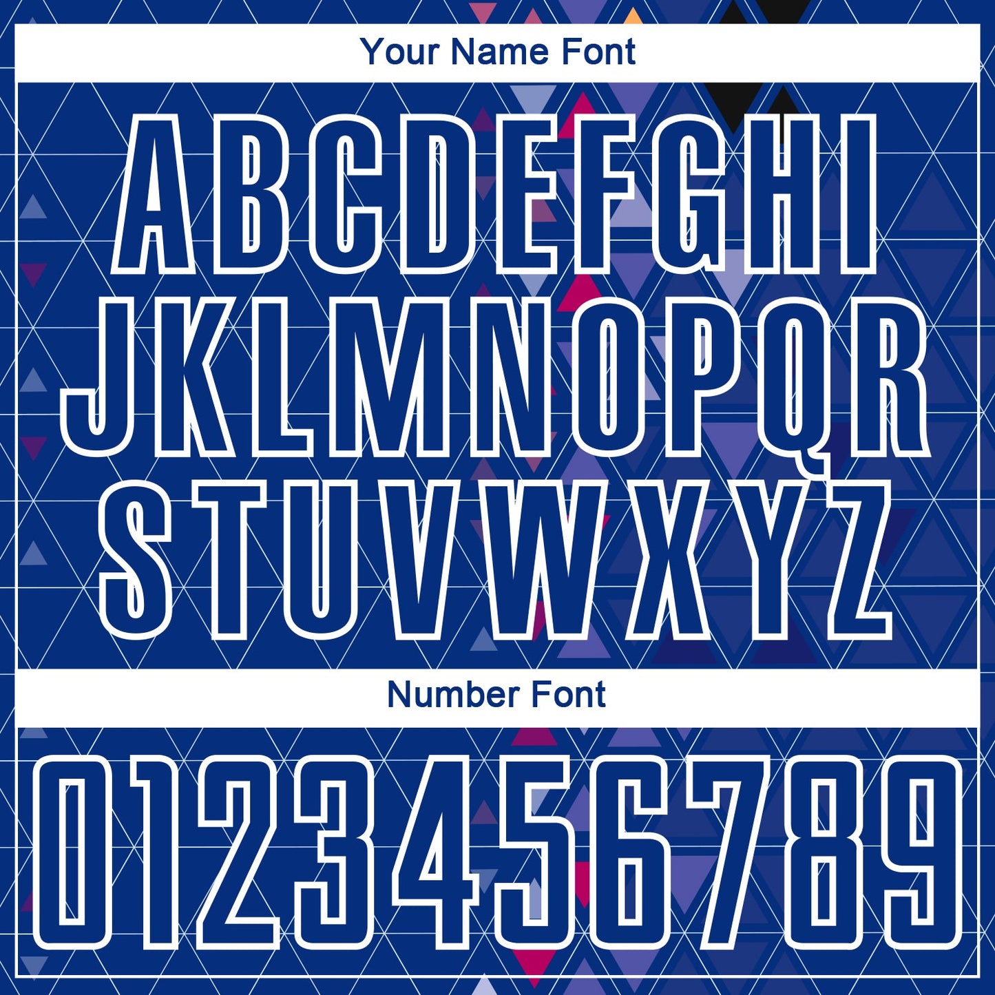 Custom Royal White Geometric Triangle Sublimation Soccer Uniform Jersey Limited