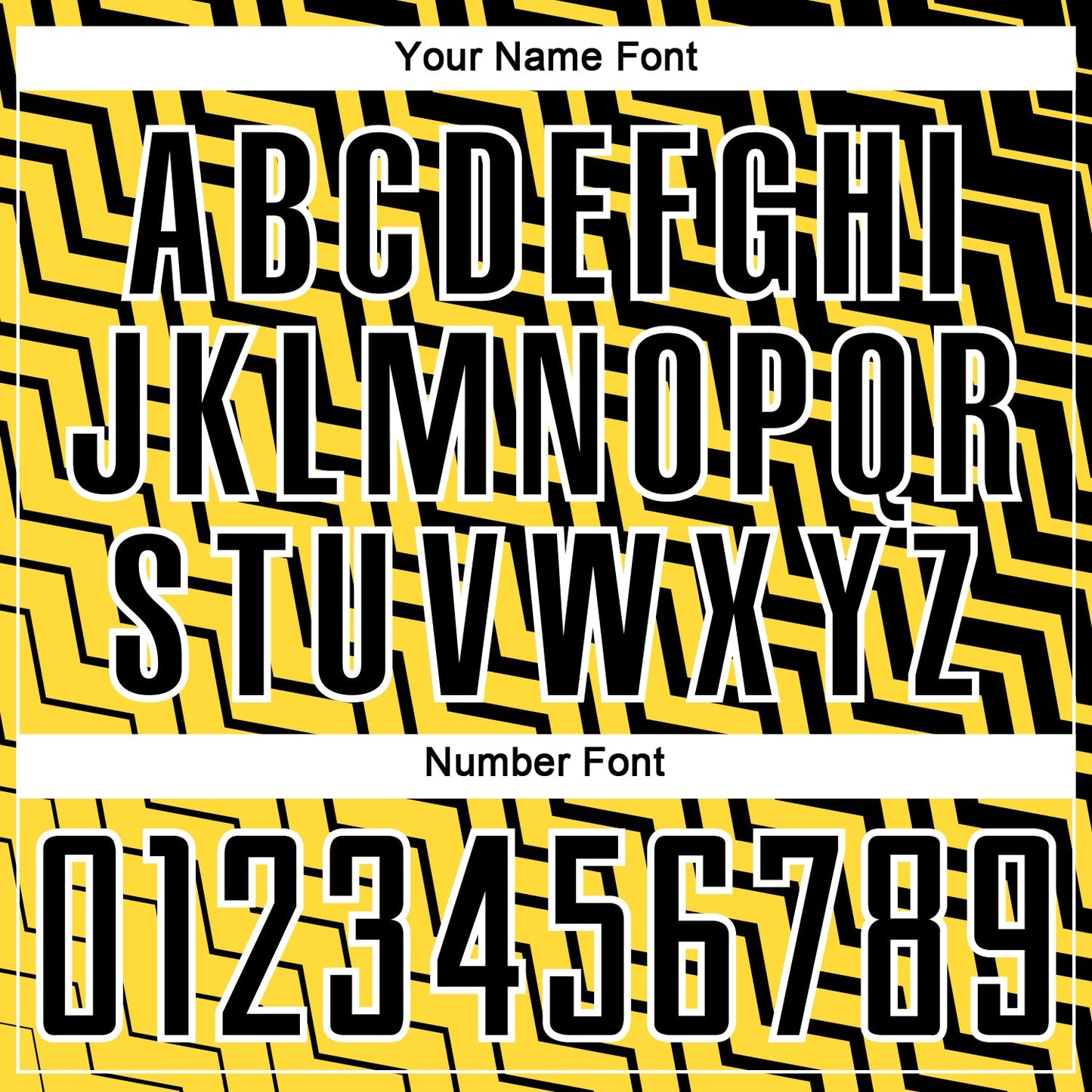 Custom Yellow Black-White Geometric Lines Sublimation Soccer Uniform Jersey Limited