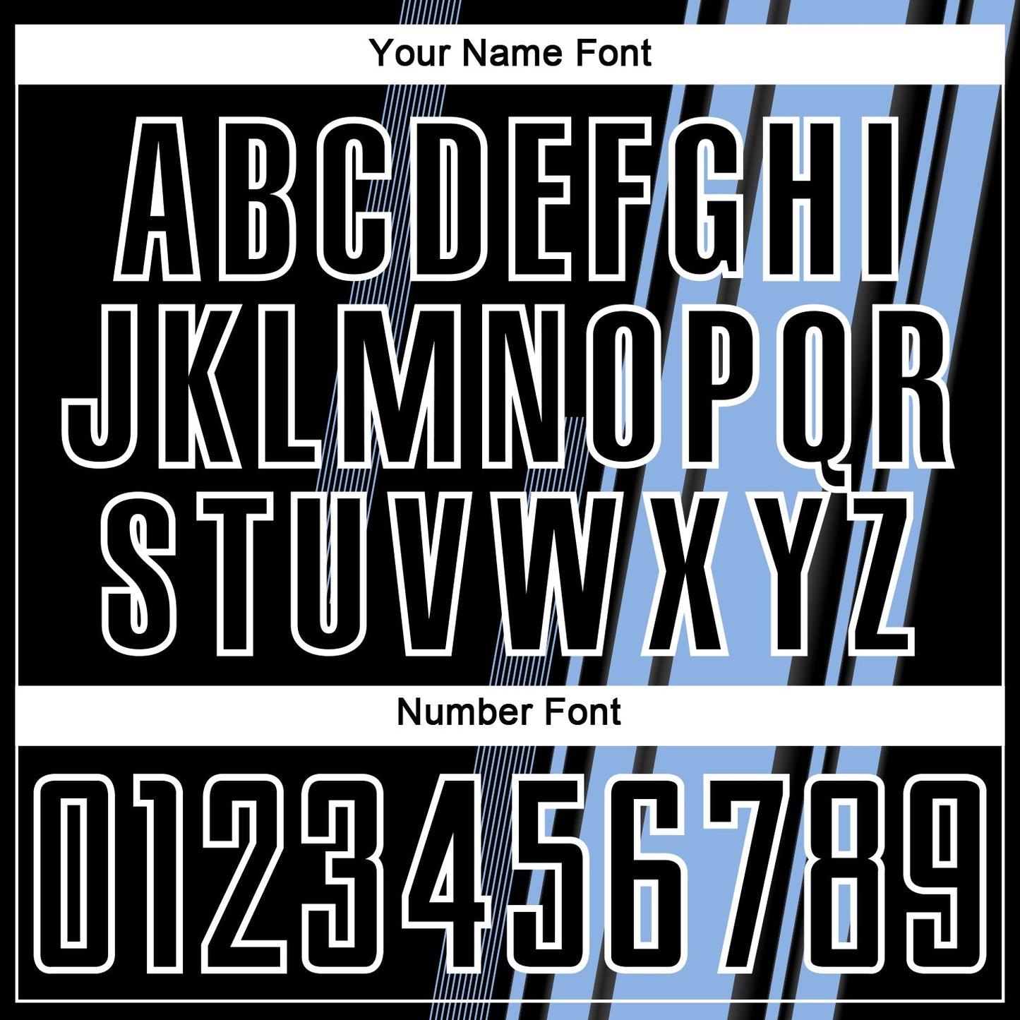 Custom Light Blue Black-White Lines Sublimation Soccer Uniform Jersey Limited