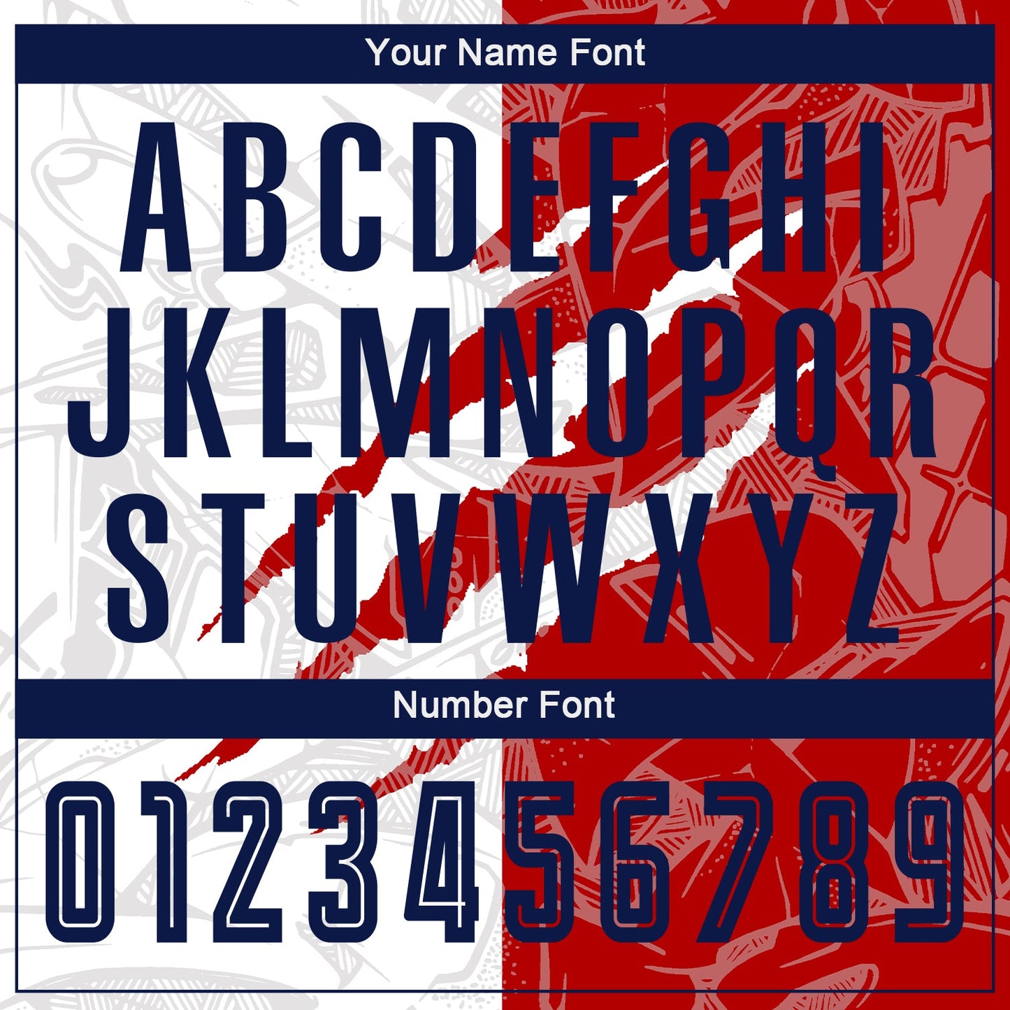 Custom Graffiti Pattern Navy-Red USA Scratch Sublimation Soccer Uniform Jersey Limited