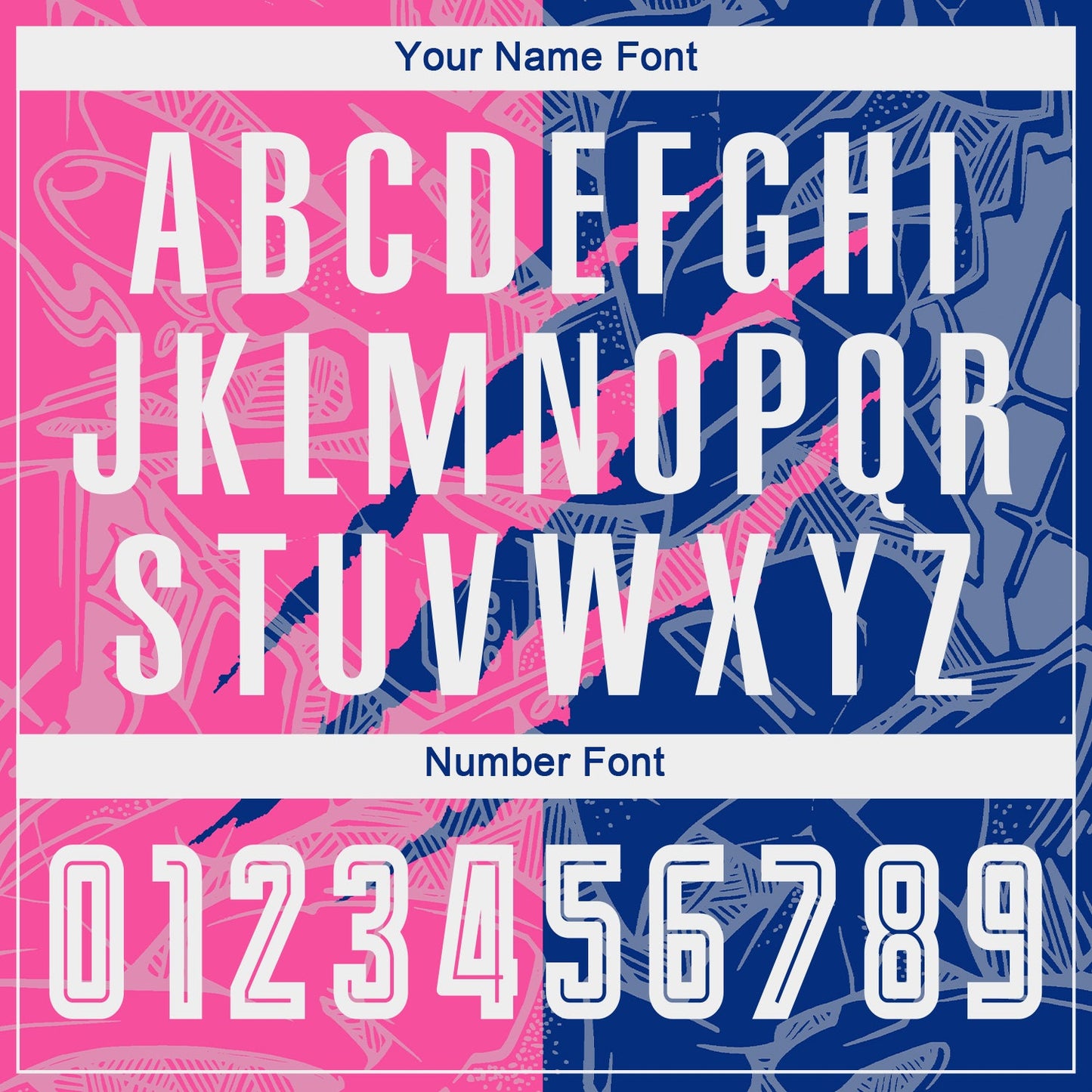 Custom Graffiti Pattern Pink-Royal Scratch Sublimation Soccer Uniform Jersey Limited