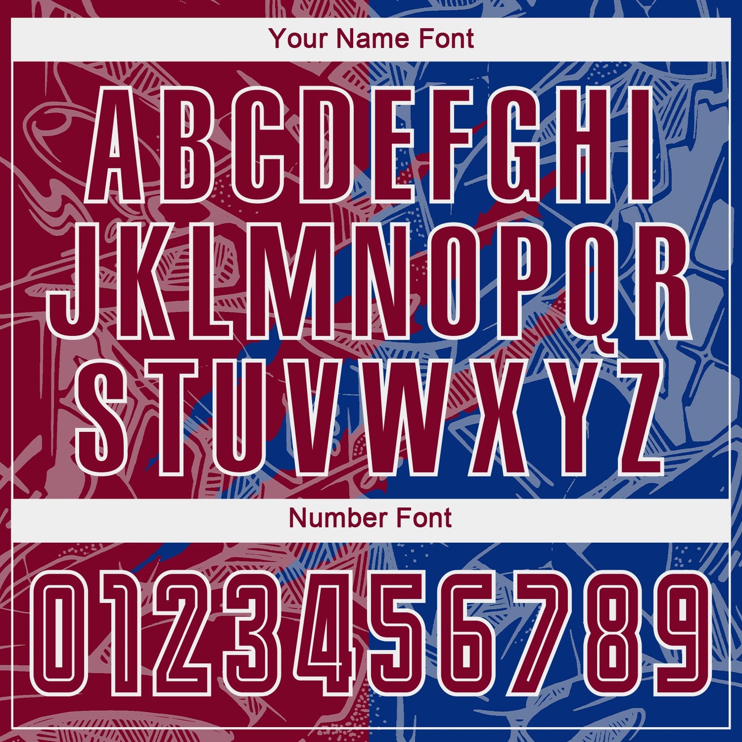 Custom Graffiti Pattern Maroon-Royal Scratch Sublimation Soccer Uniform Jersey Limited