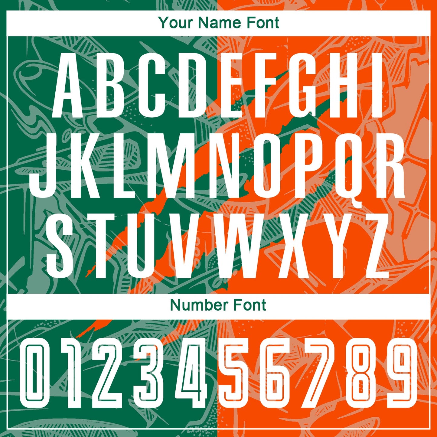 Custom Graffiti Pattern Kelly Green-Orange Scratch Sublimation Soccer Uniform Jersey Limited