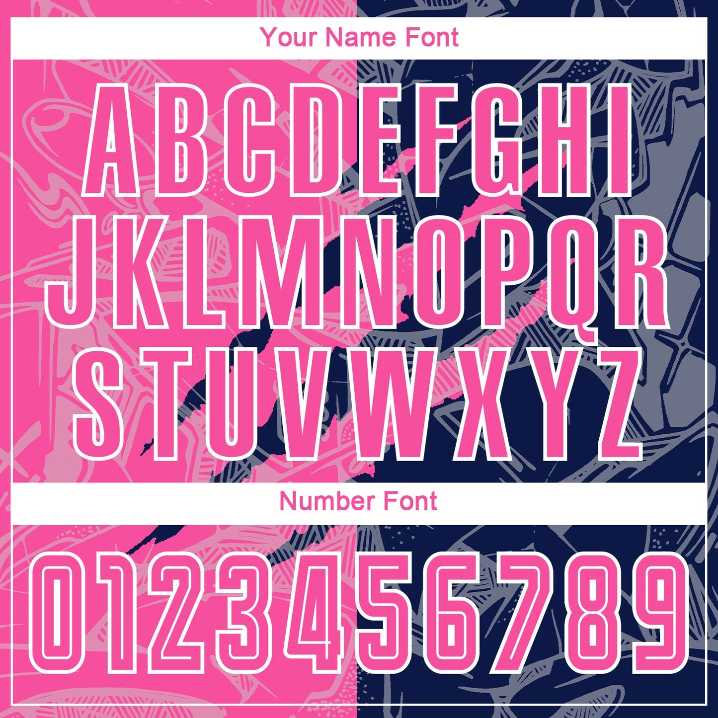 Custom Graffiti Pattern Pink-Navy Scratch Sublimation Soccer Uniform Jersey Limited