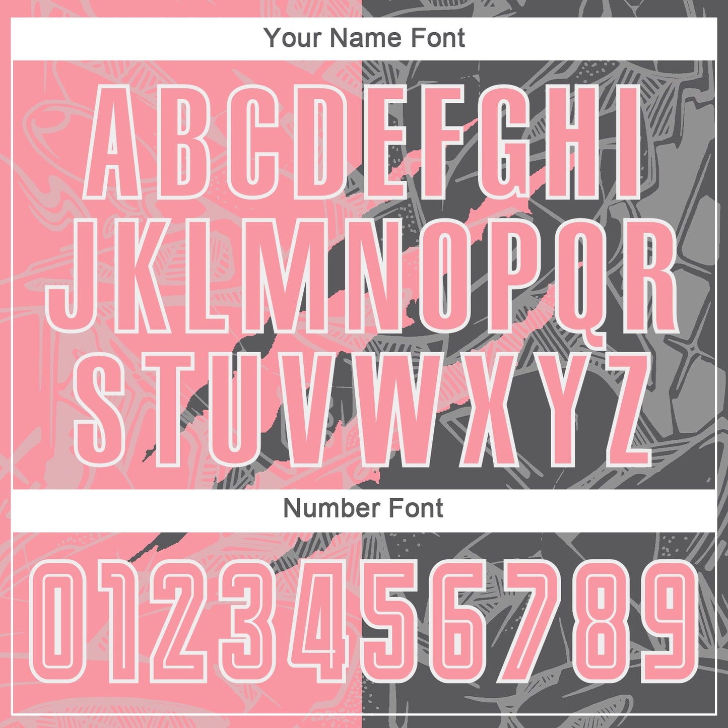 Custom Graffiti Pattern Medium Pink-Steel Gray Scratch Sublimation Soccer Uniform Jersey Limited