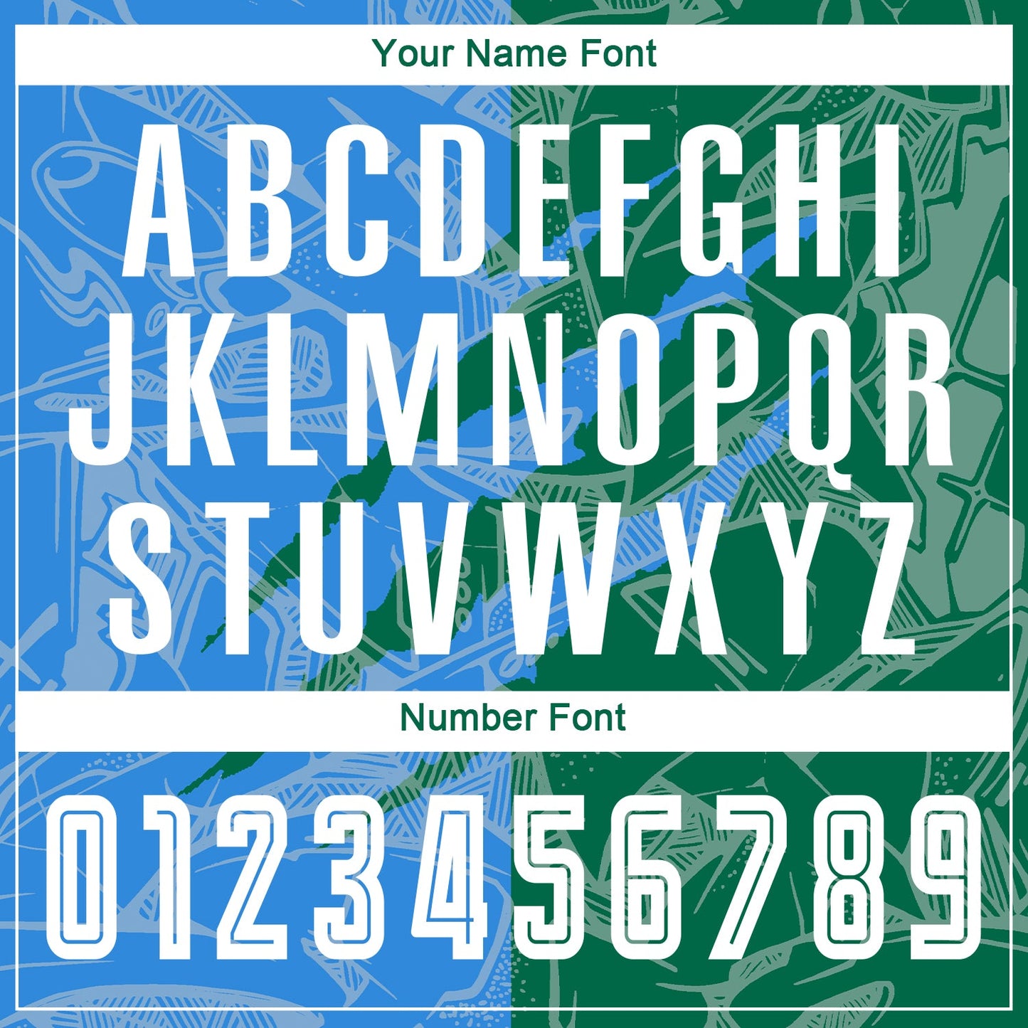 Custom Graffiti Pattern Powder Blue-Kelly Green Scratch Sublimation Soccer Uniform Jersey Limited