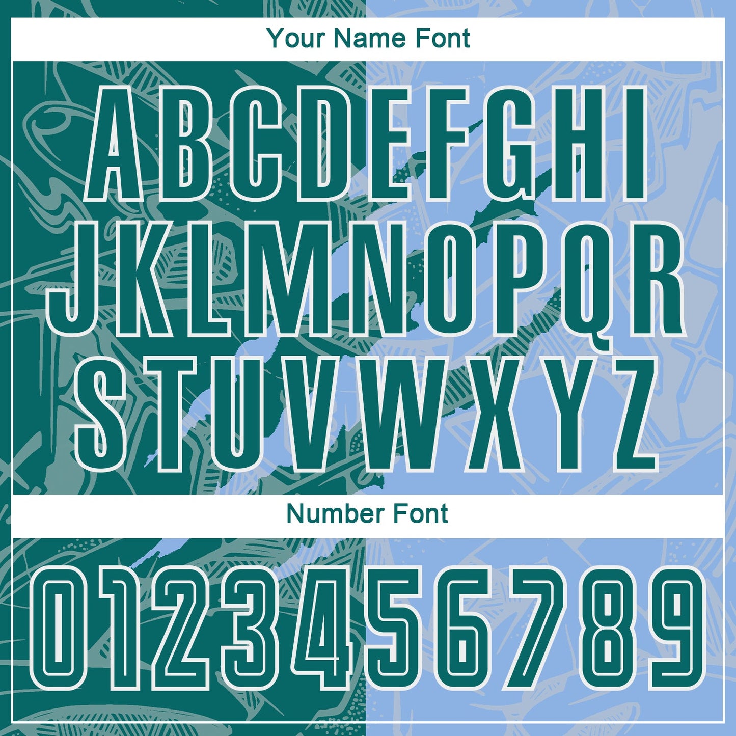 Custom Graffiti Pattern Teal-Light Blue Scratch Sublimation Soccer Uniform Jersey Limited