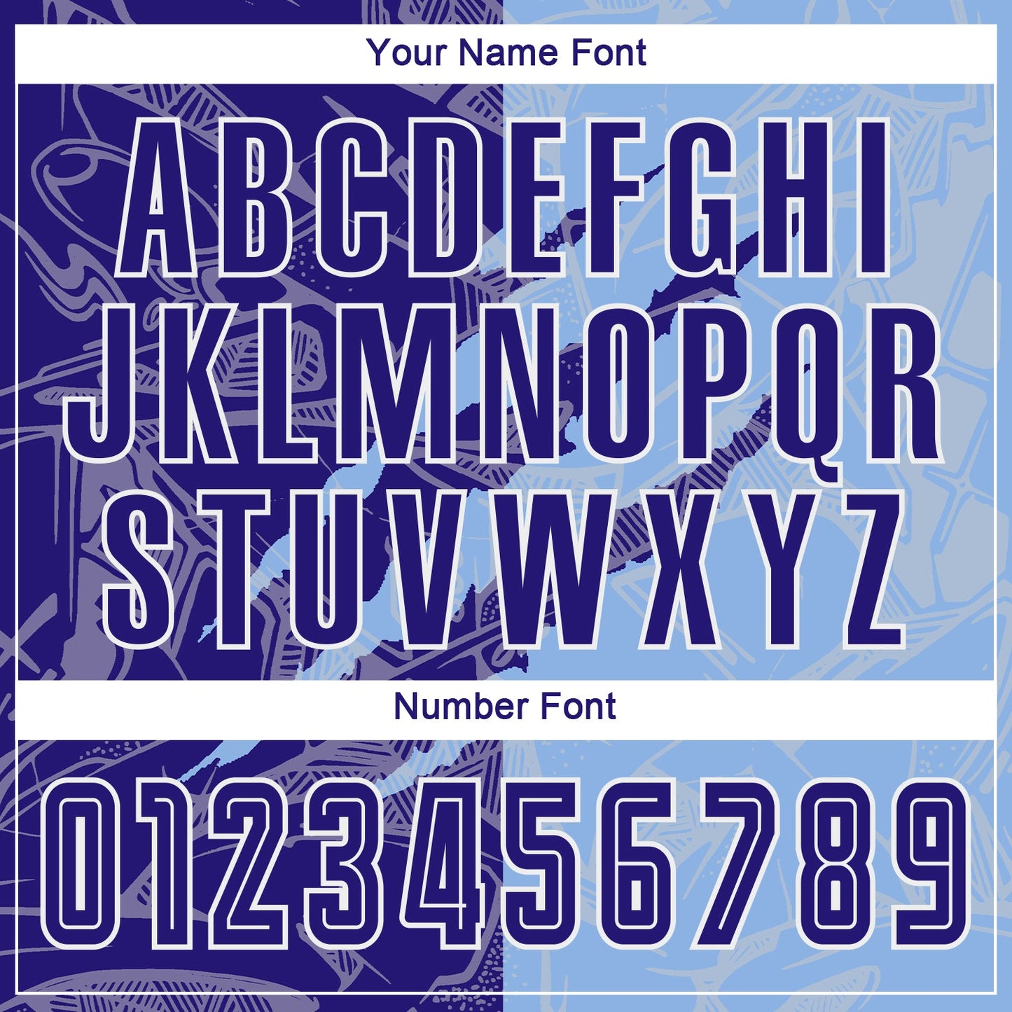 Custom Graffiti Pattern Dark Purple-Light Blue Scratch Sublimation Soccer Uniform Jersey Limited