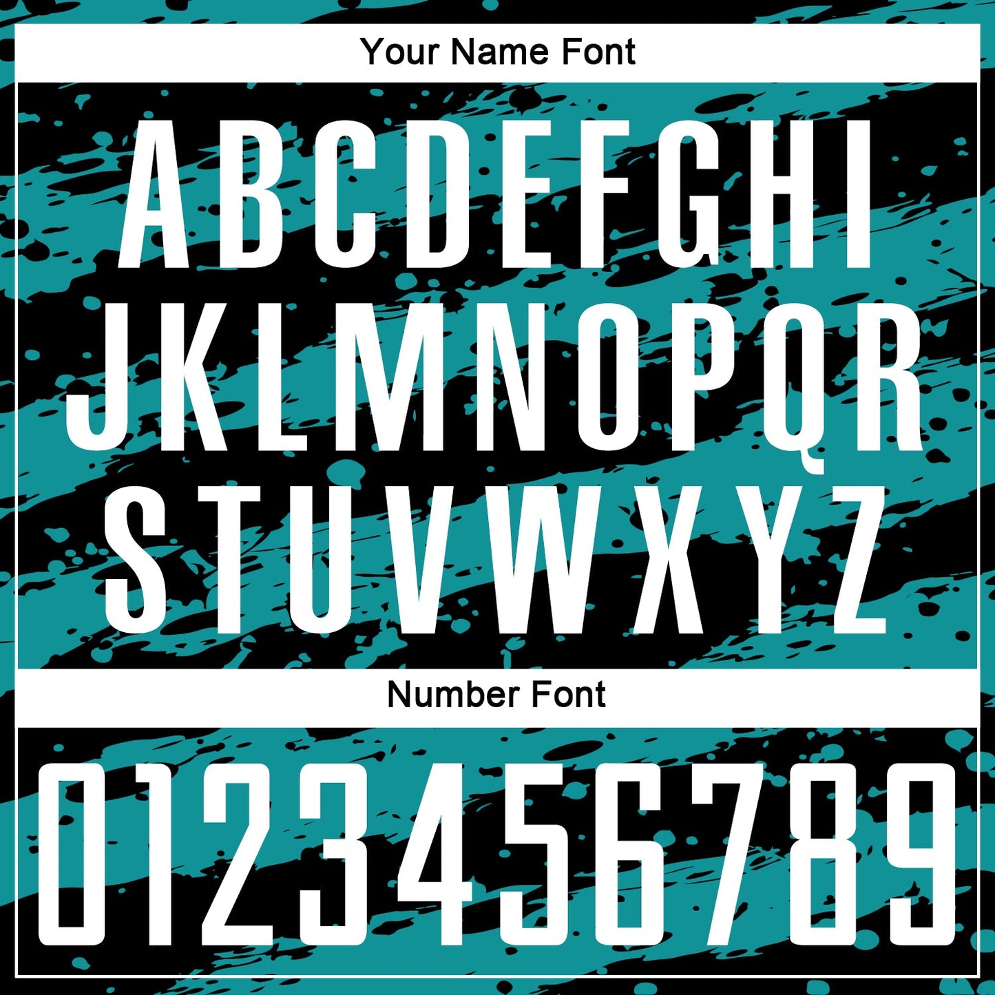 Custom Black White-Teal Splash Sublimation Soccer Uniform Jersey Limited