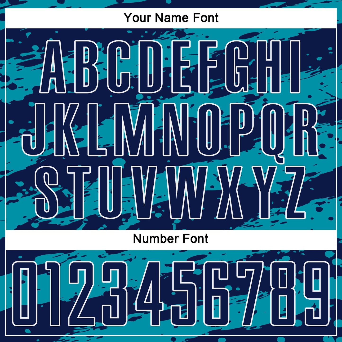 Custom Navy Teal-White Splash Sublimation Soccer Uniform Jersey Limited