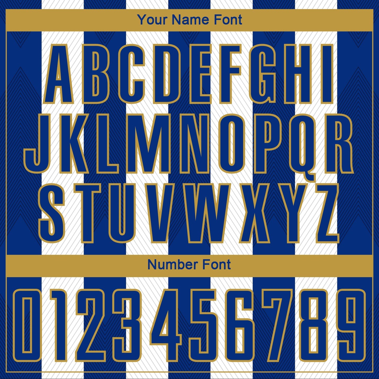 Custom White Royal-Old Gold Line Sublimation Soccer Uniform Jersey Limited