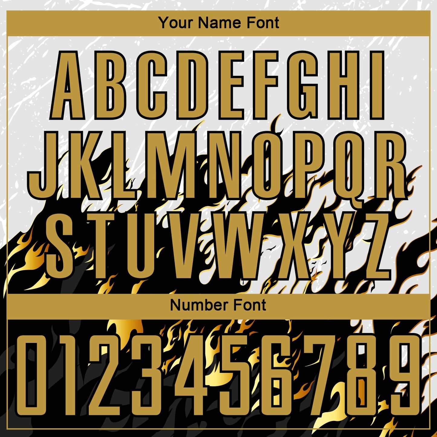 Custom White Old Gold-Black Flame Sublimation Soccer Uniform Jersey Limited