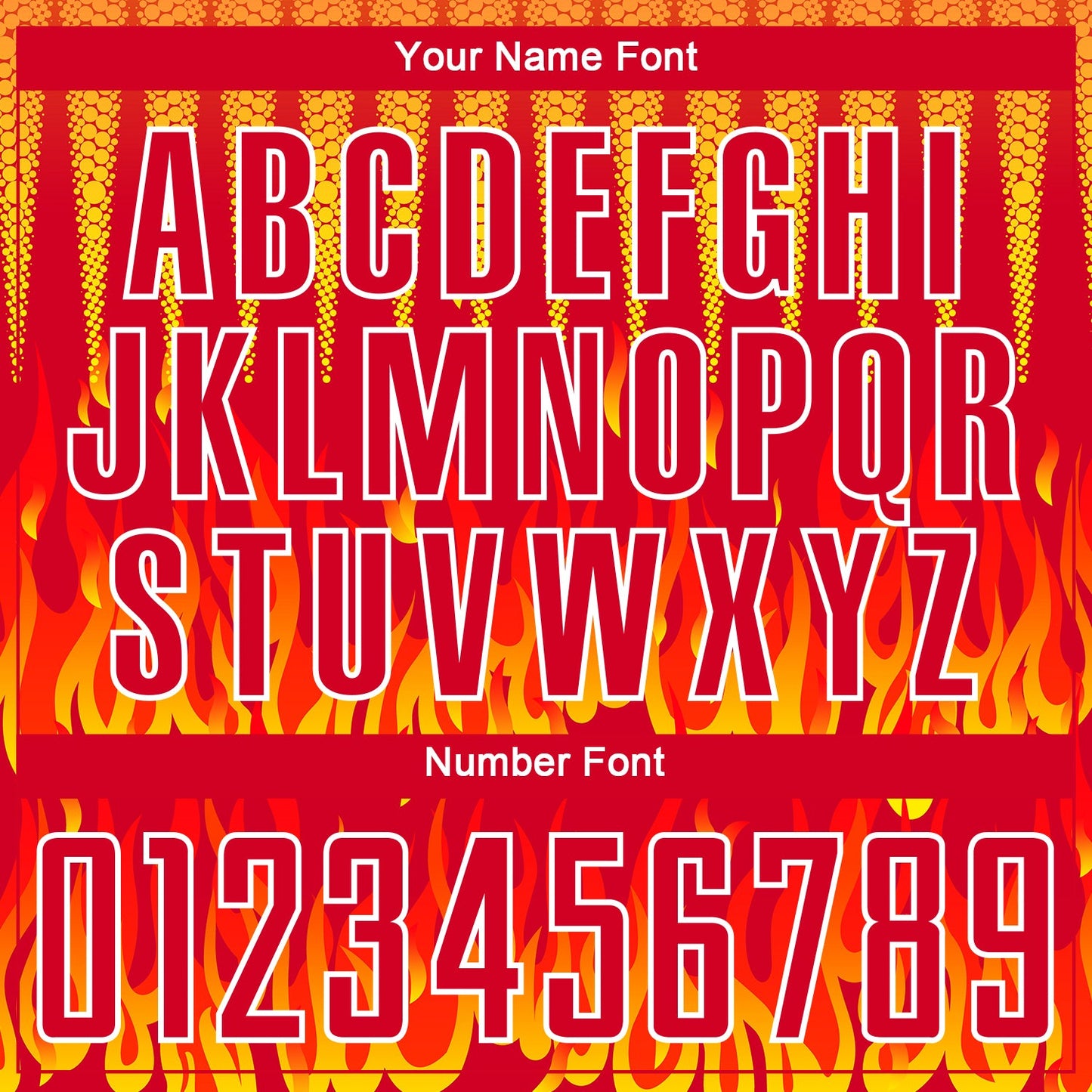 Custom Red Yellow-White Flame Sublimation Soccer Uniform Jersey Limited