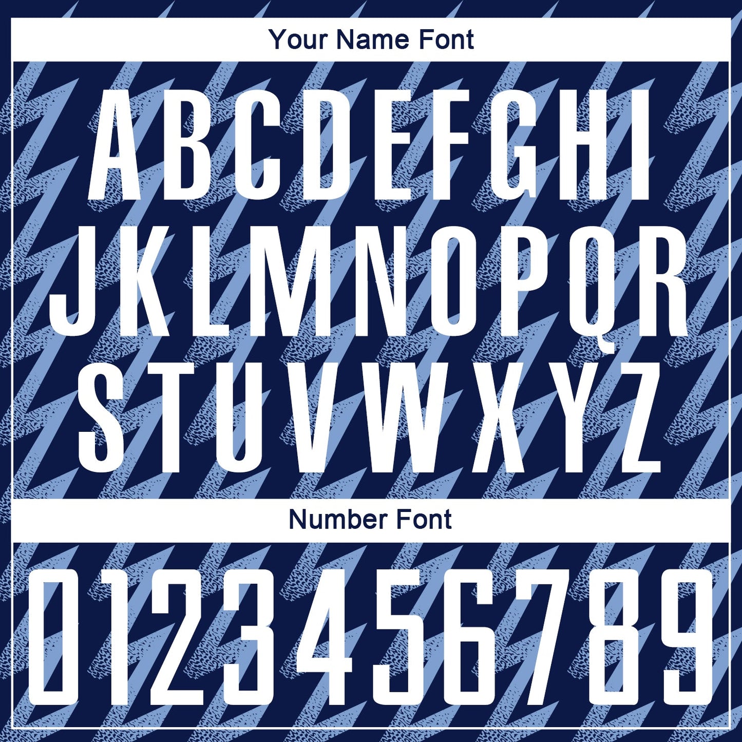 Custom Navy White-Light Blue Zigzag Shape Sublimation Soccer Uniform Jersey Limited