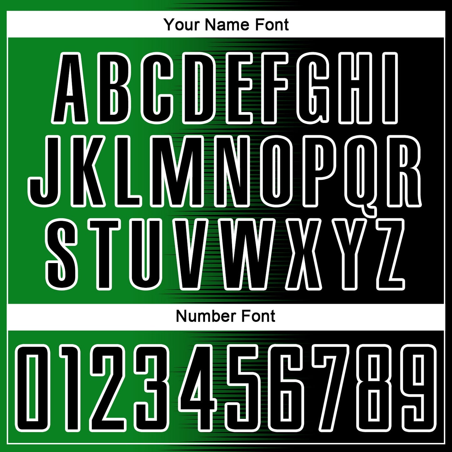 Custom Black Grass Green-White Gradient Line Sublimation Soccer Uniform Jersey Limited