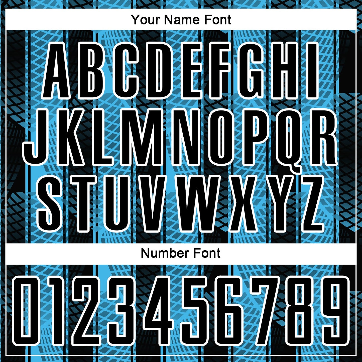 Custom Black Sky Blue-White Abstract Network Sublimation Soccer Uniform Jersey Limited