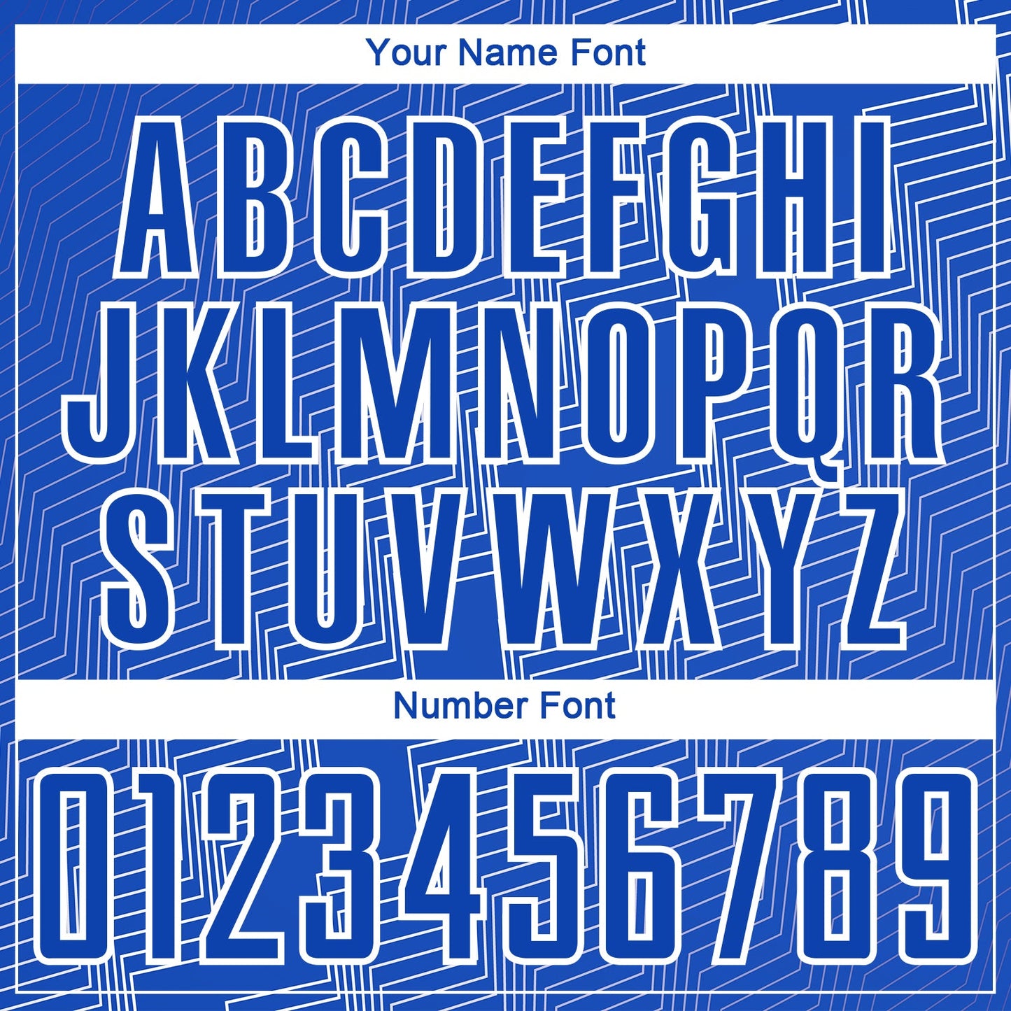 Custom Thunder Blue White Zigzag Shape Sublimation Soccer Uniform Jersey Limited