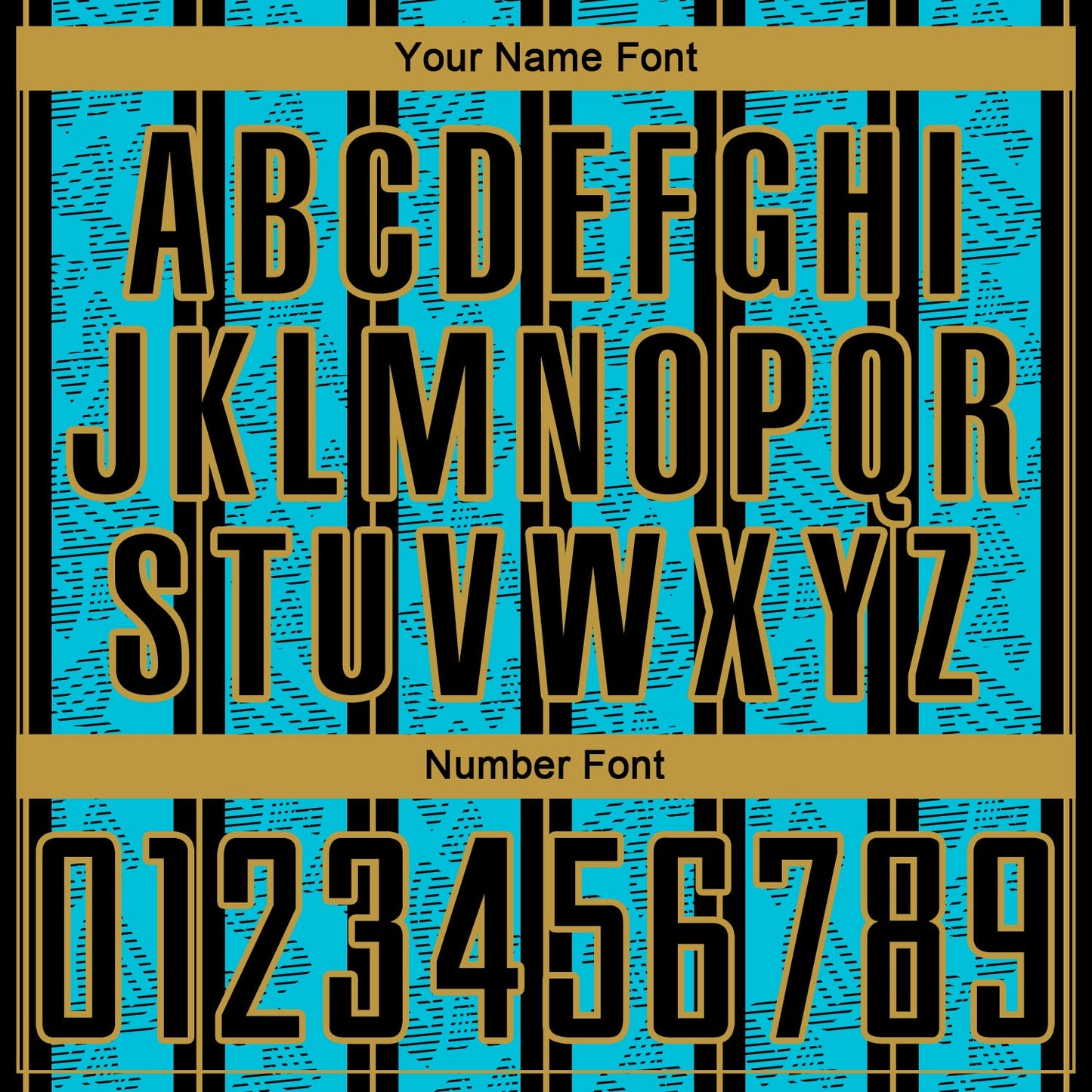 Custom Lakes Blue Black-Old Gold Stripe Line Sublimation Soccer Uniform Jersey Limited