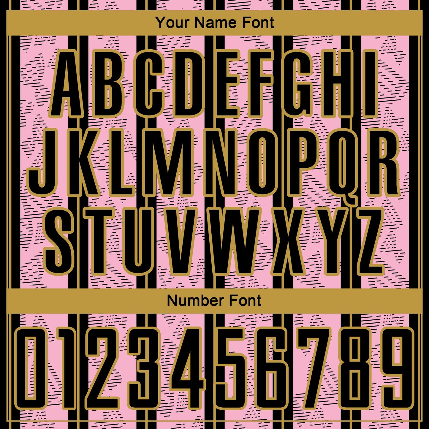 Custom Light Pink Black-Old Gold Stripe Line Sublimation Soccer Uniform Jersey Limited