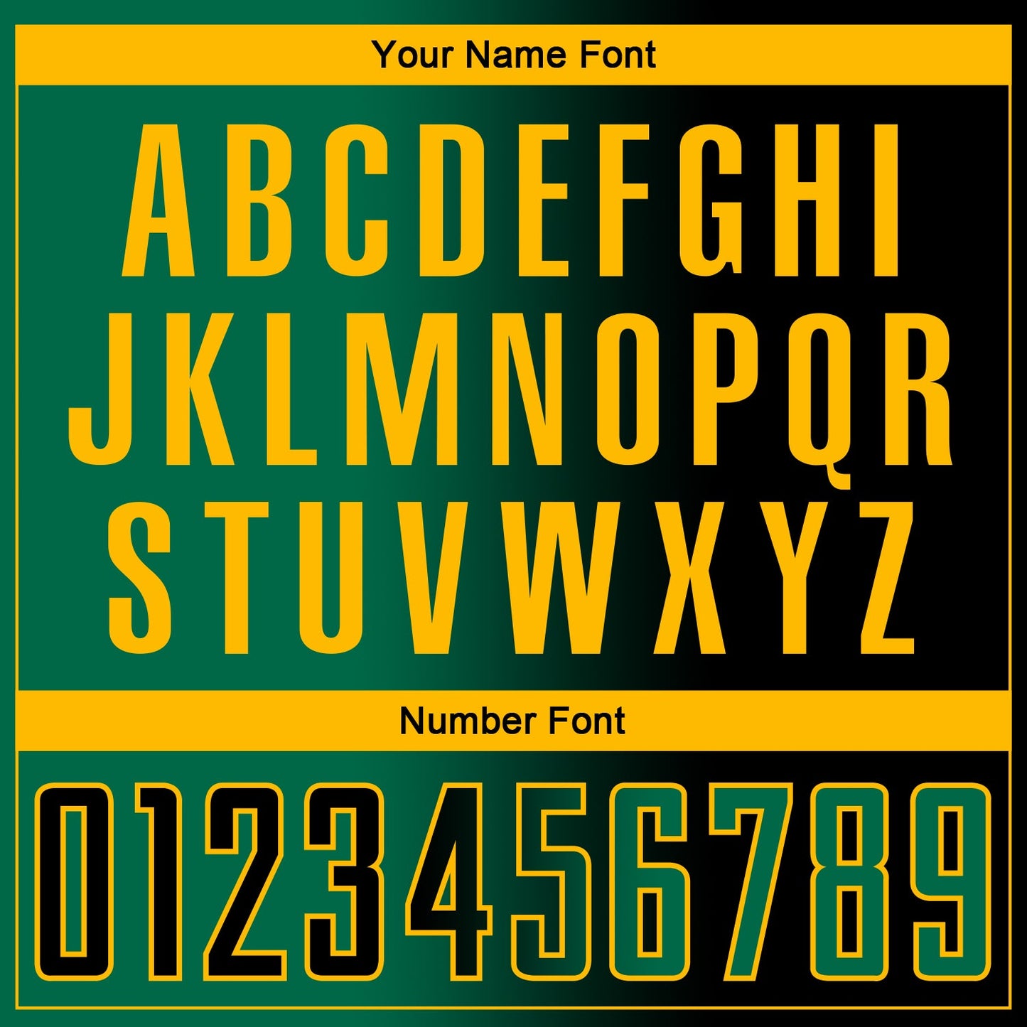 Custom Black Kelly Green-Gold Sublimation Gradient Fashion Soccer Uniform Jersey Limited