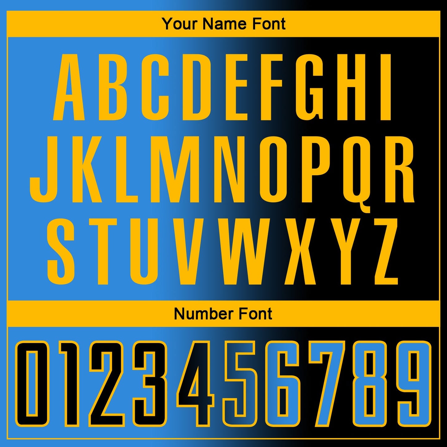 Custom Black Powder Blue-Gold Sublimation Gradient Fashion Soccer Uniform Jersey Limited