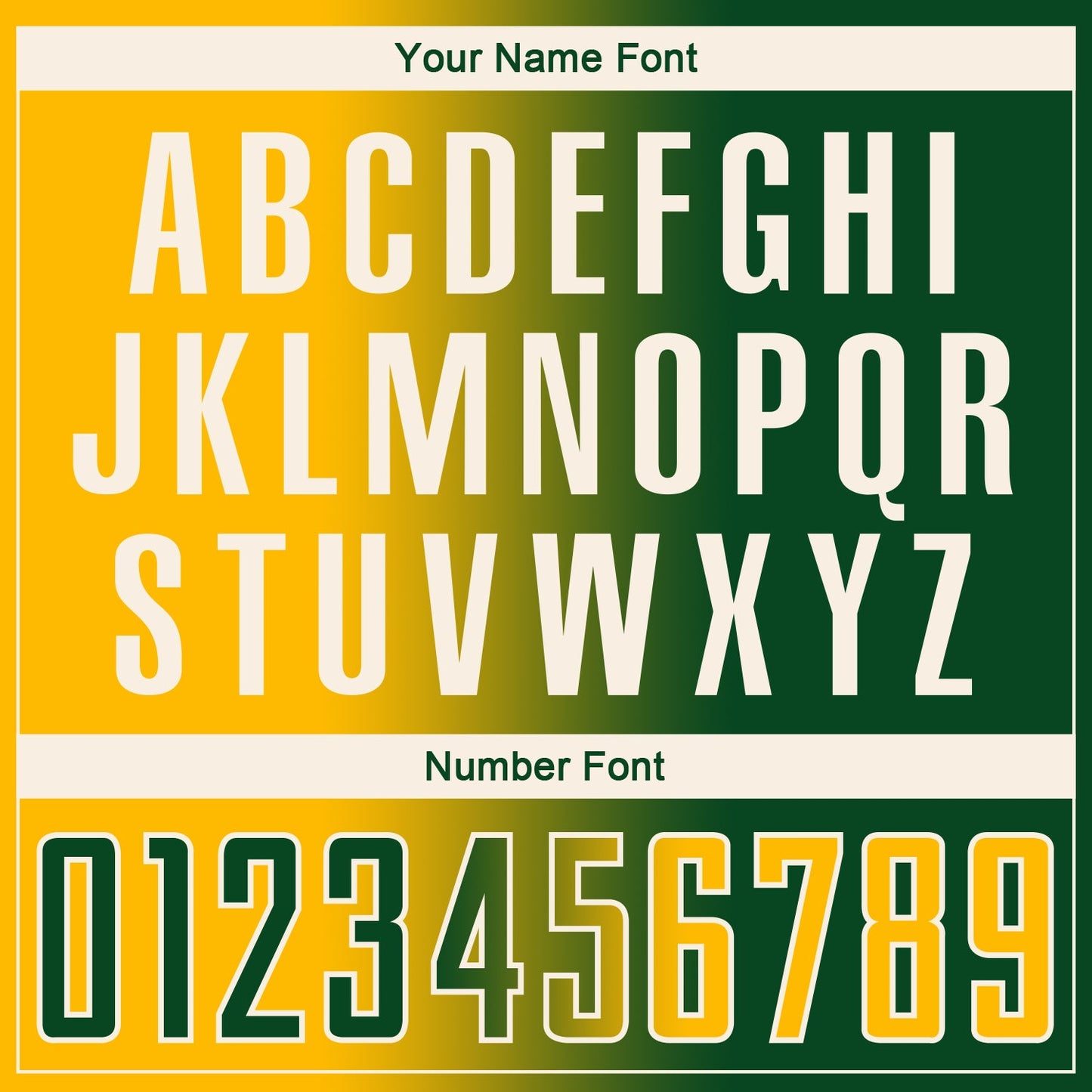 Custom Green Gold-Cream Sublimation Gradient Fashion Soccer Uniform Jersey Limited