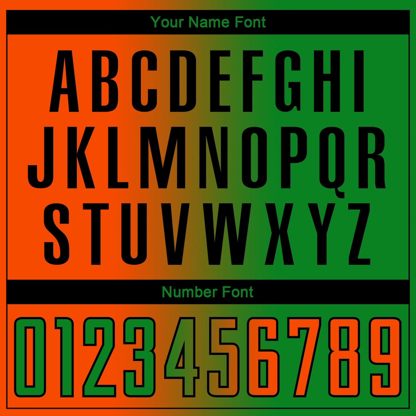 Custom Grass Green Orange-Black Sublimation Gradient Fashion Soccer Uniform Jersey Limited