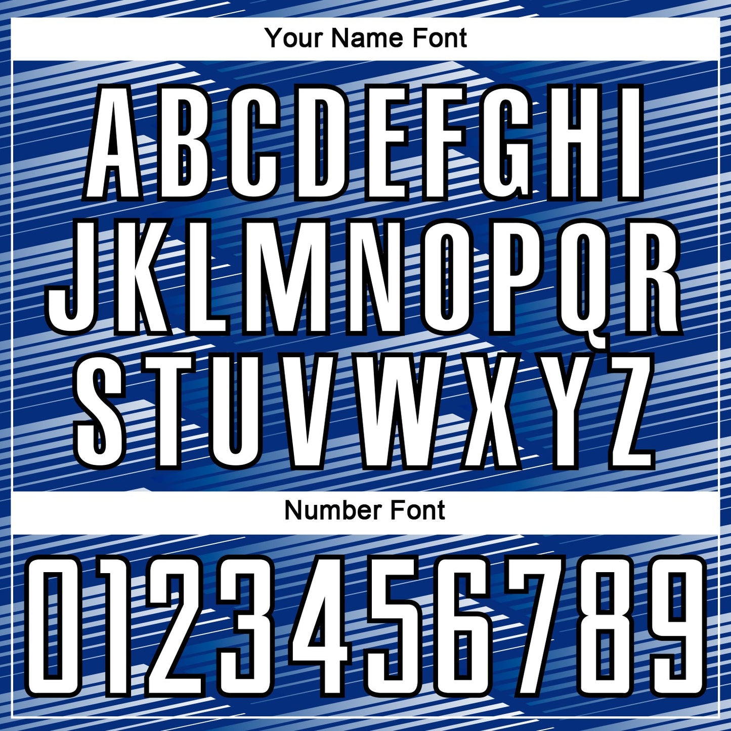 Custom Royal White-Black Stripe Line Sublimation Soccer Uniform Jersey Limited