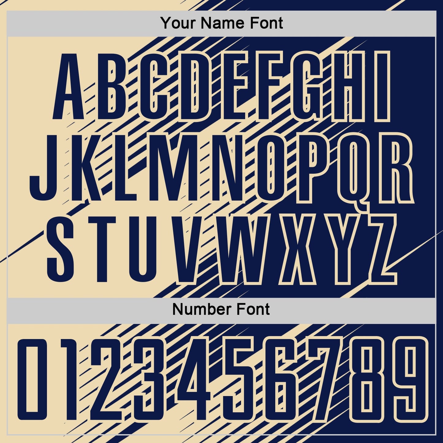 Custom Navy Cream Line Sublimation Soccer Uniform Jersey Limited