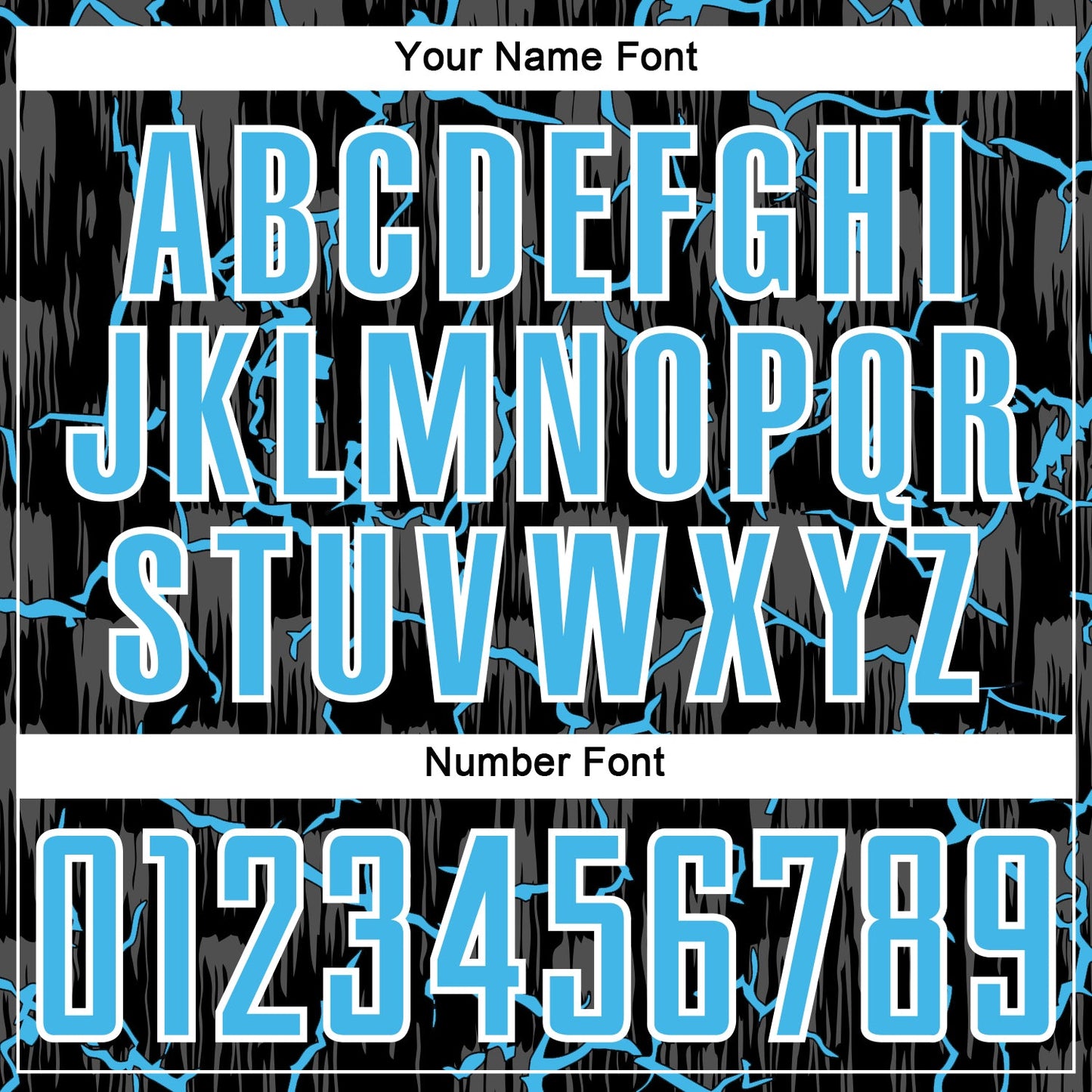 Custom Black Sky Blue-White Lightning Sublimation Soccer Uniform Jersey Limited