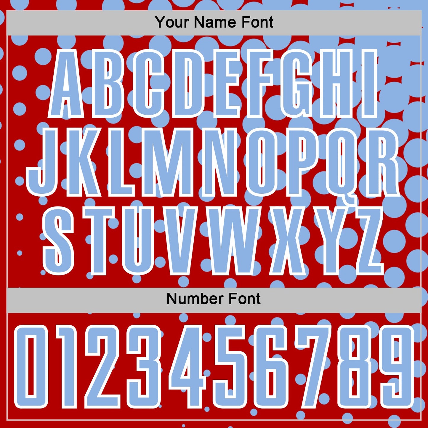 Custom Red Light Blue-White Modern Polka Dot Sublimation Soccer Uniform Jersey Limited