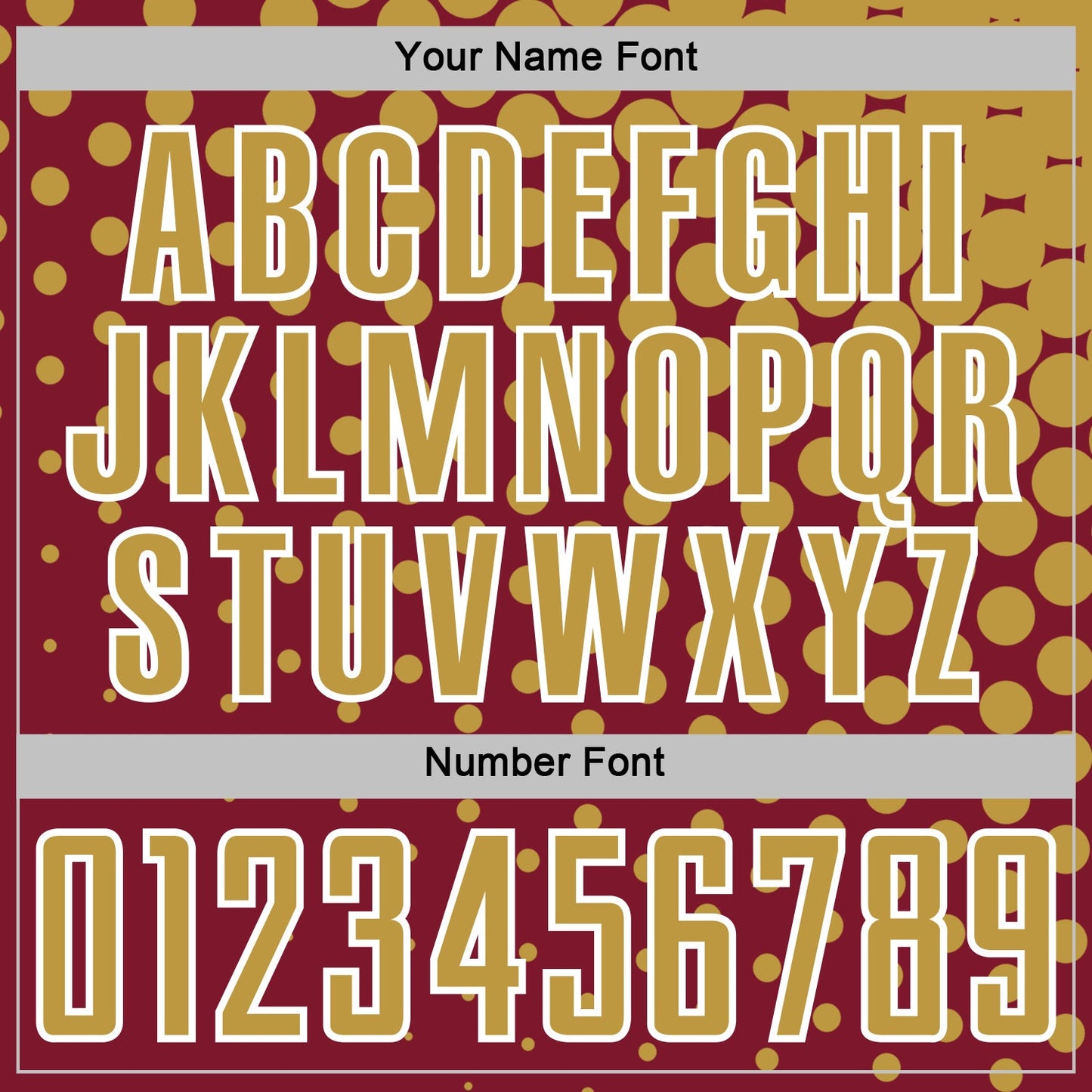 Custom Crimson Old Gold-White Modern Polka Dot Sublimation Soccer Uniform Jersey Limited