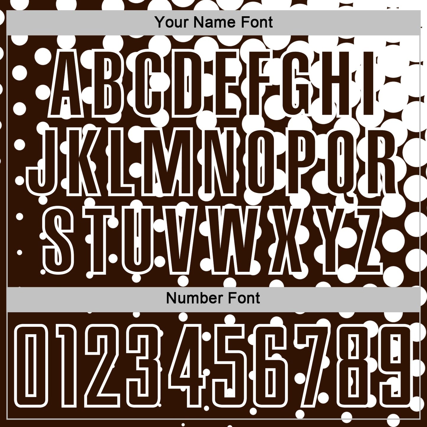 Custom Brown White Modern Polka Dot Sublimation Soccer Uniform Jersey Limited