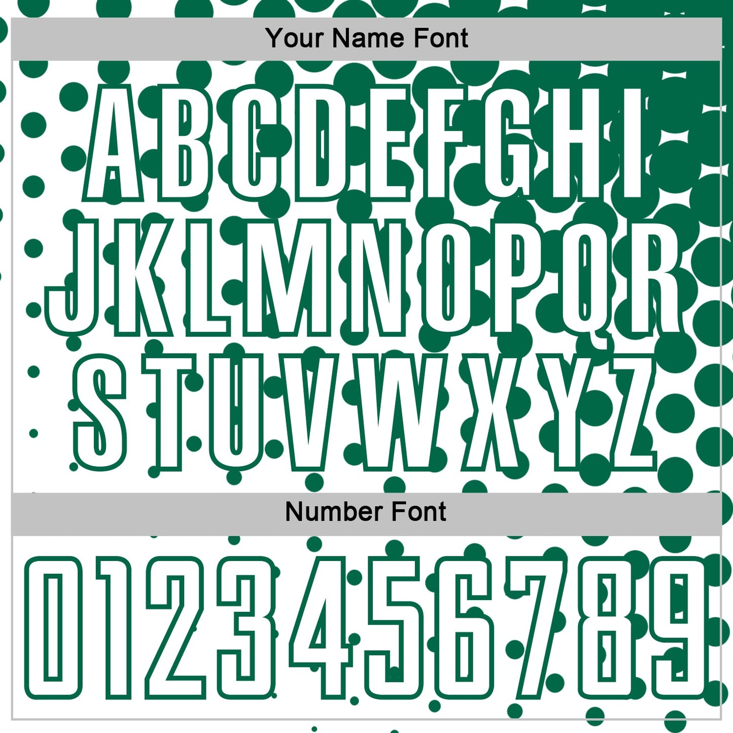 Custom White Kelly Green Modern Polka Dot Sublimation Soccer Uniform Jersey Limited