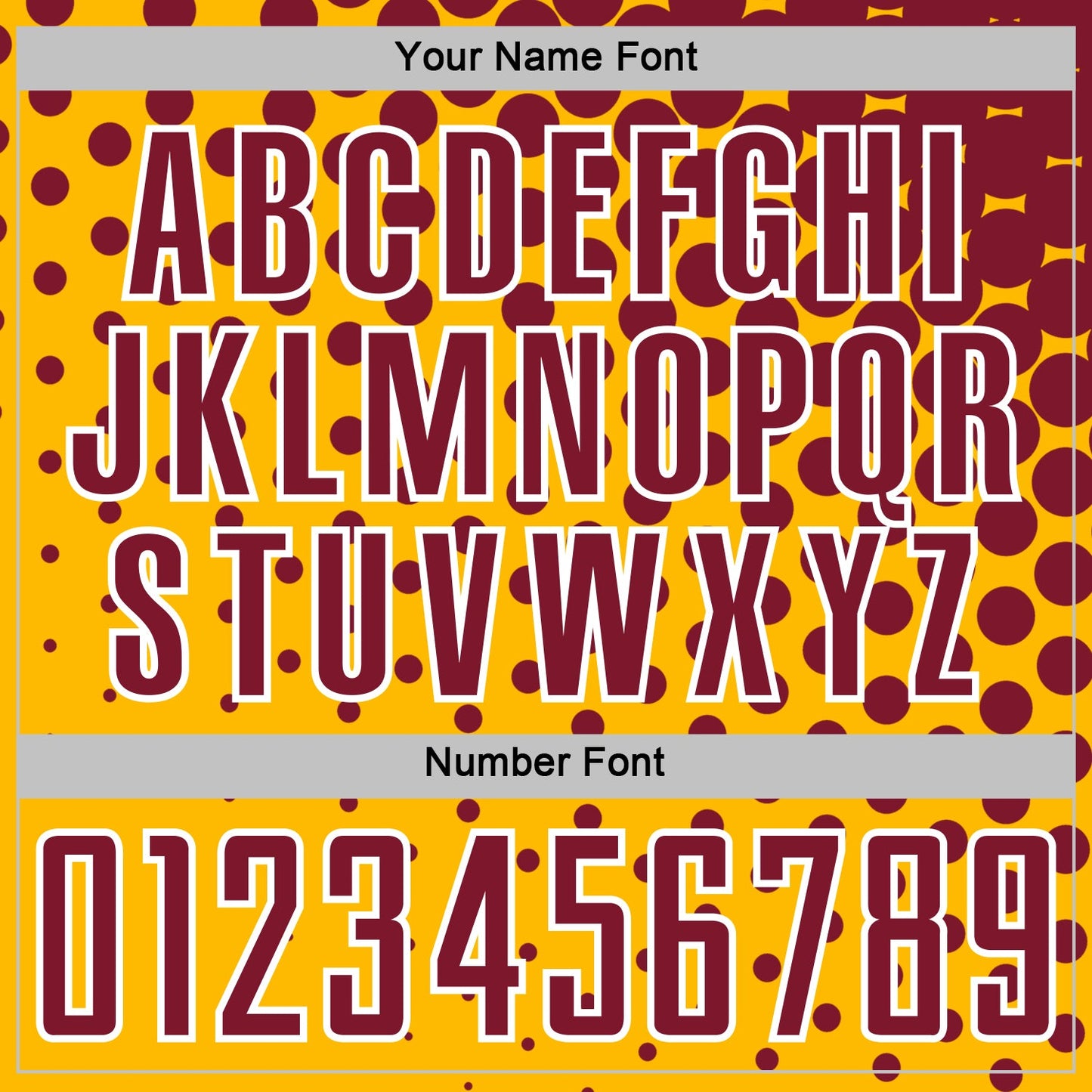 Custom Gold Crimson-White Modern Polka Dot Sublimation Soccer Uniform Jersey Limited