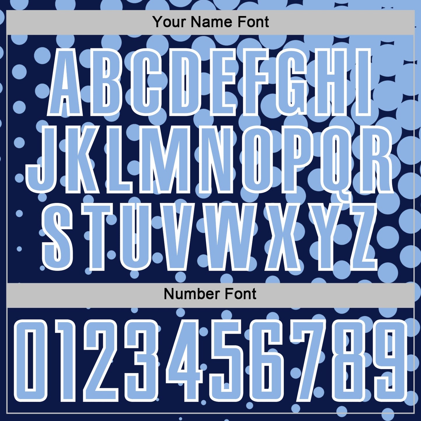 Custom Navy Light Blue-White Modern Polka Dot Sublimation Soccer Uniform Jersey Limited