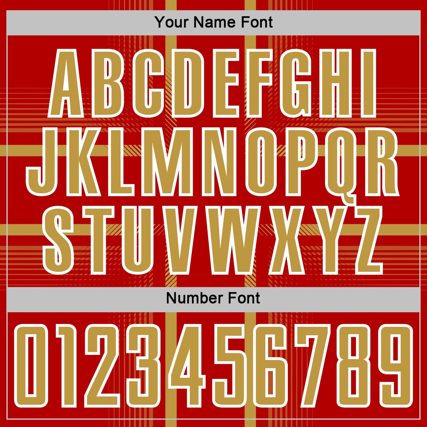 Custom Red Old Gold-White Lines Sublimation Soccer Uniform Jersey Limited