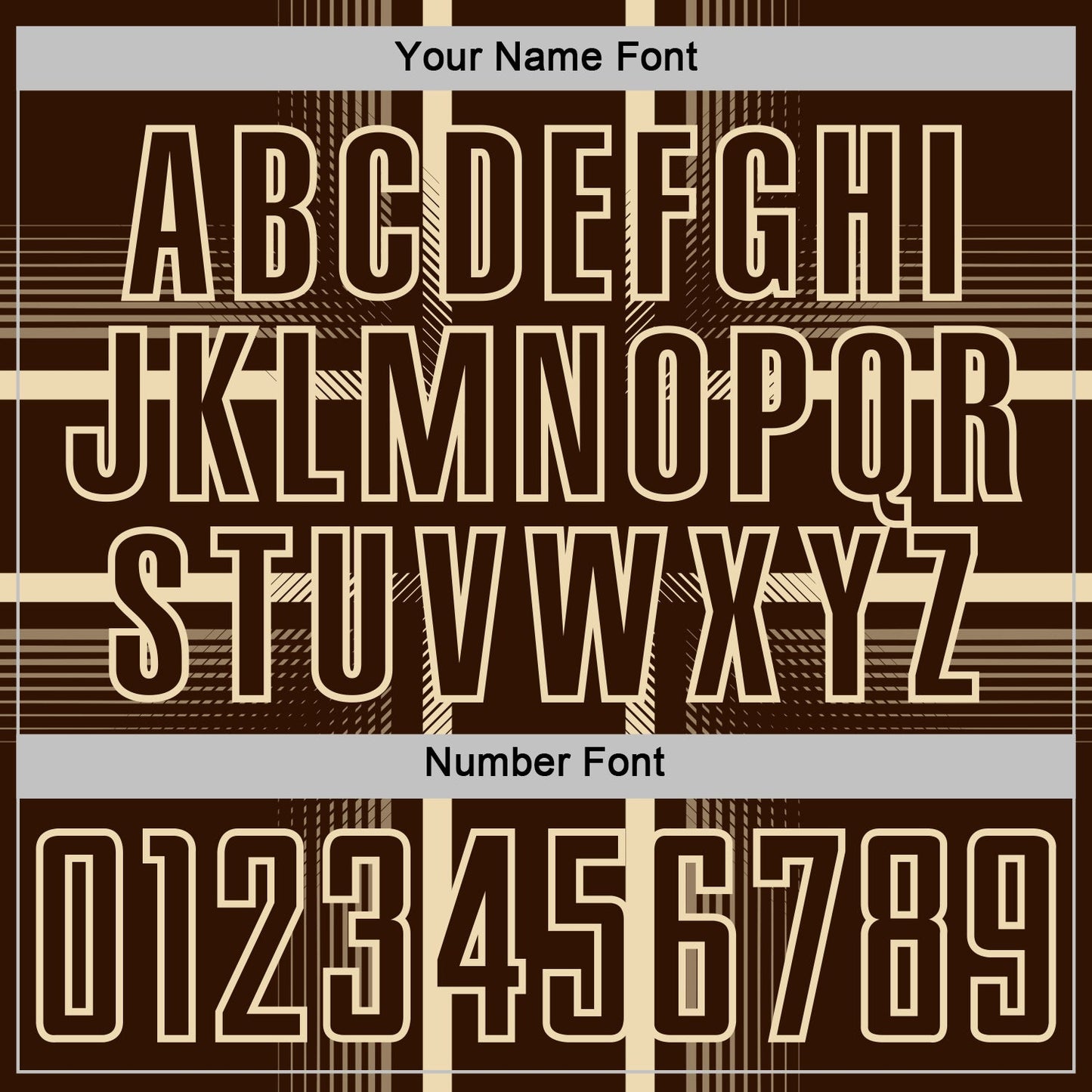 Custom Brown Cream Lines Sublimation Soccer Uniform Jersey Limited