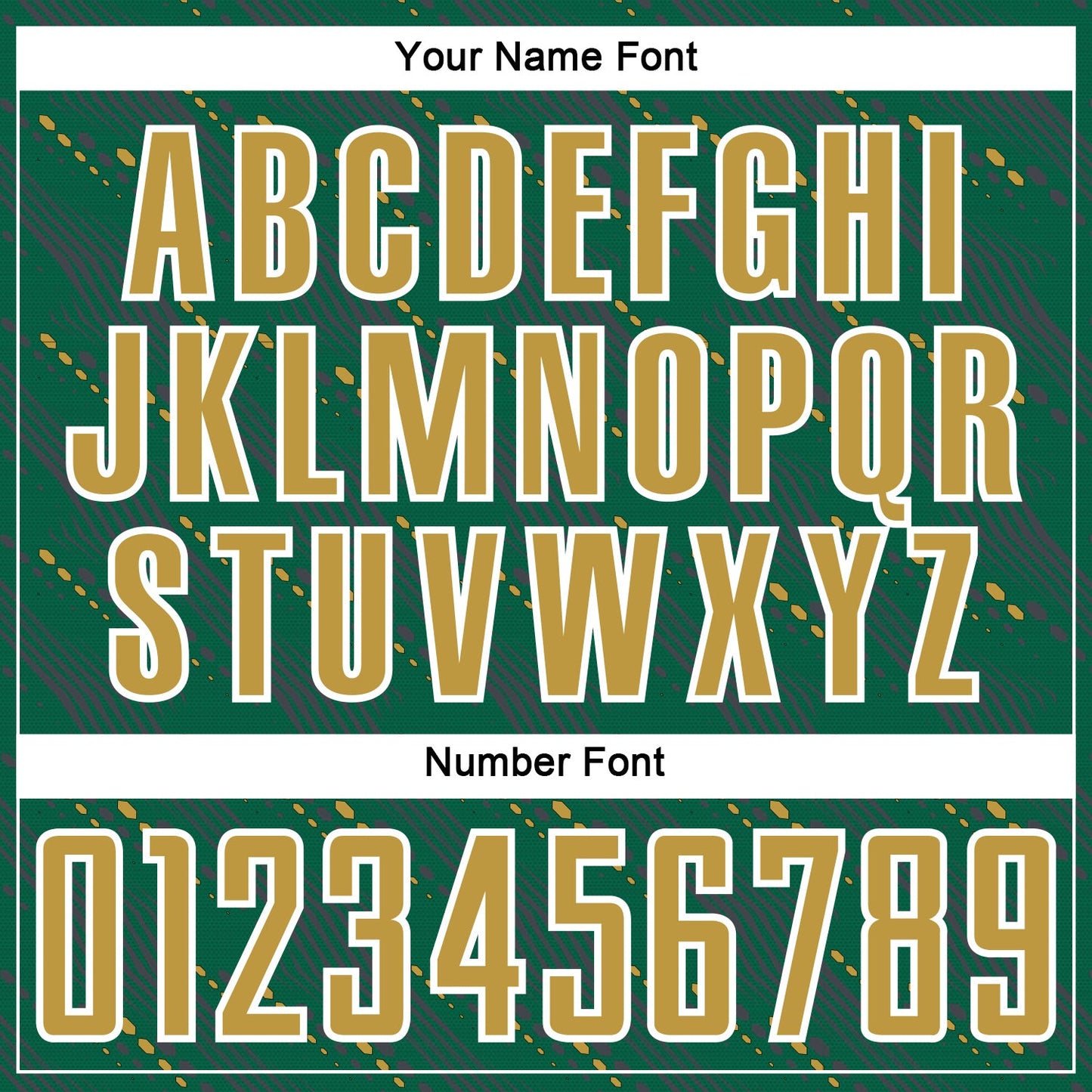 Custom Kelly Green Old Gold-White Slant Lines Sports Sublimation Soccer Uniform Jersey Limited