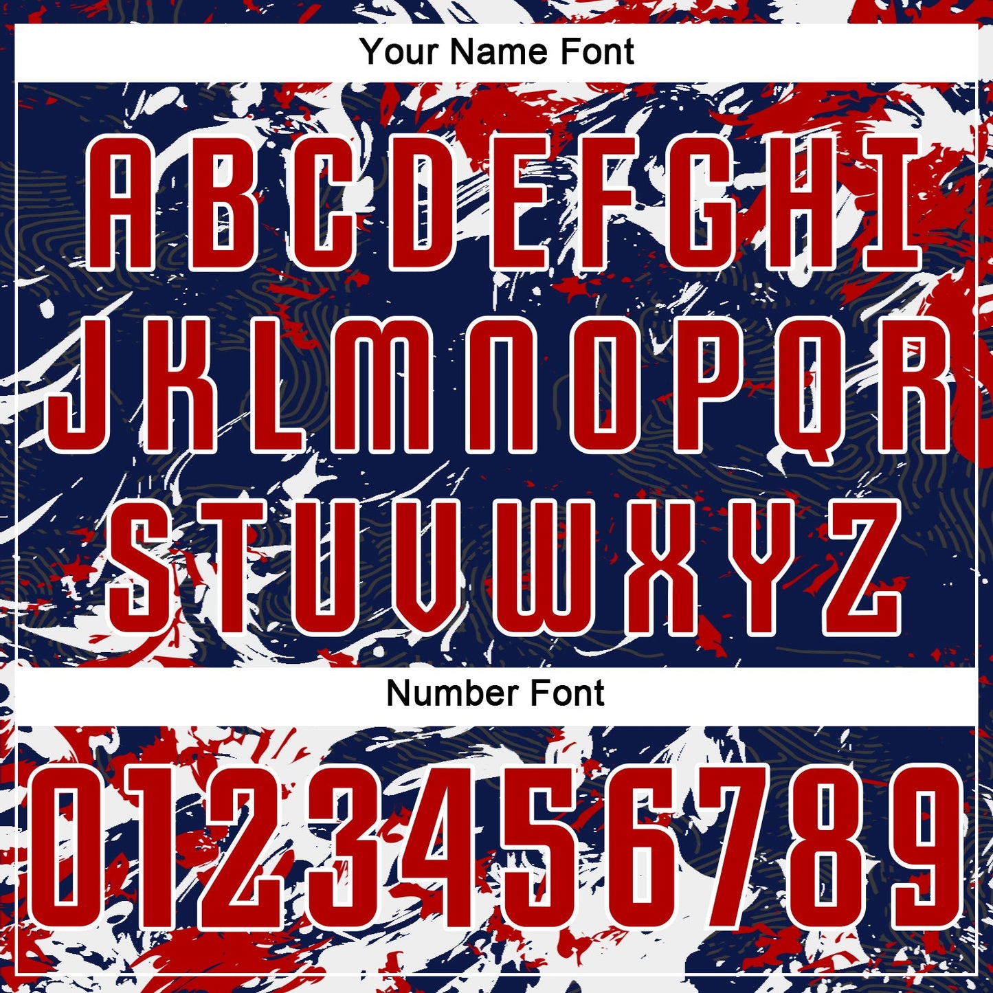 Custom Navy Red-White Fluid Art Splash Sublimation Soccer Uniform Jersey Limited