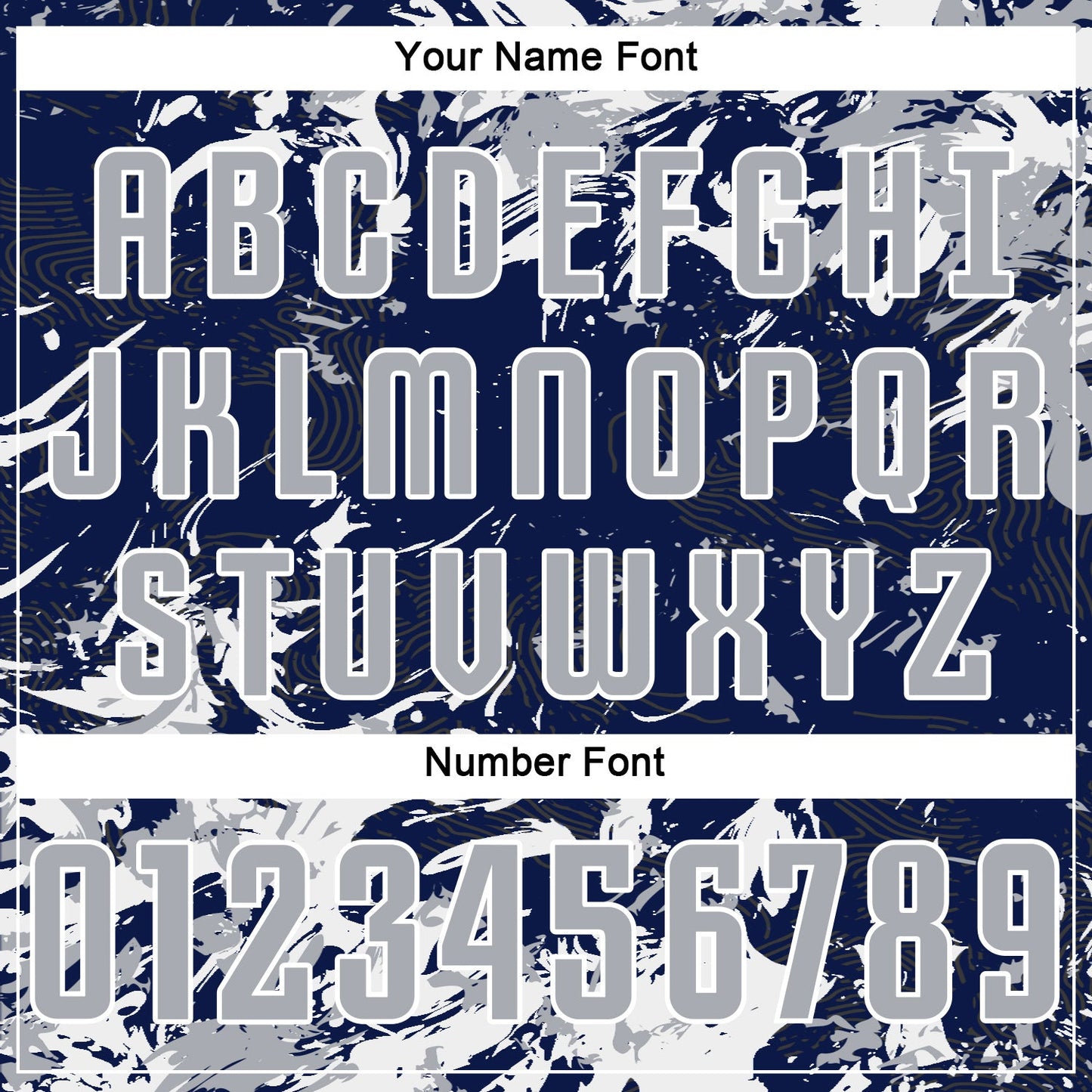 Custom Navy Gray-White Fluid Art Splash Sublimation Soccer Uniform Jersey Limited