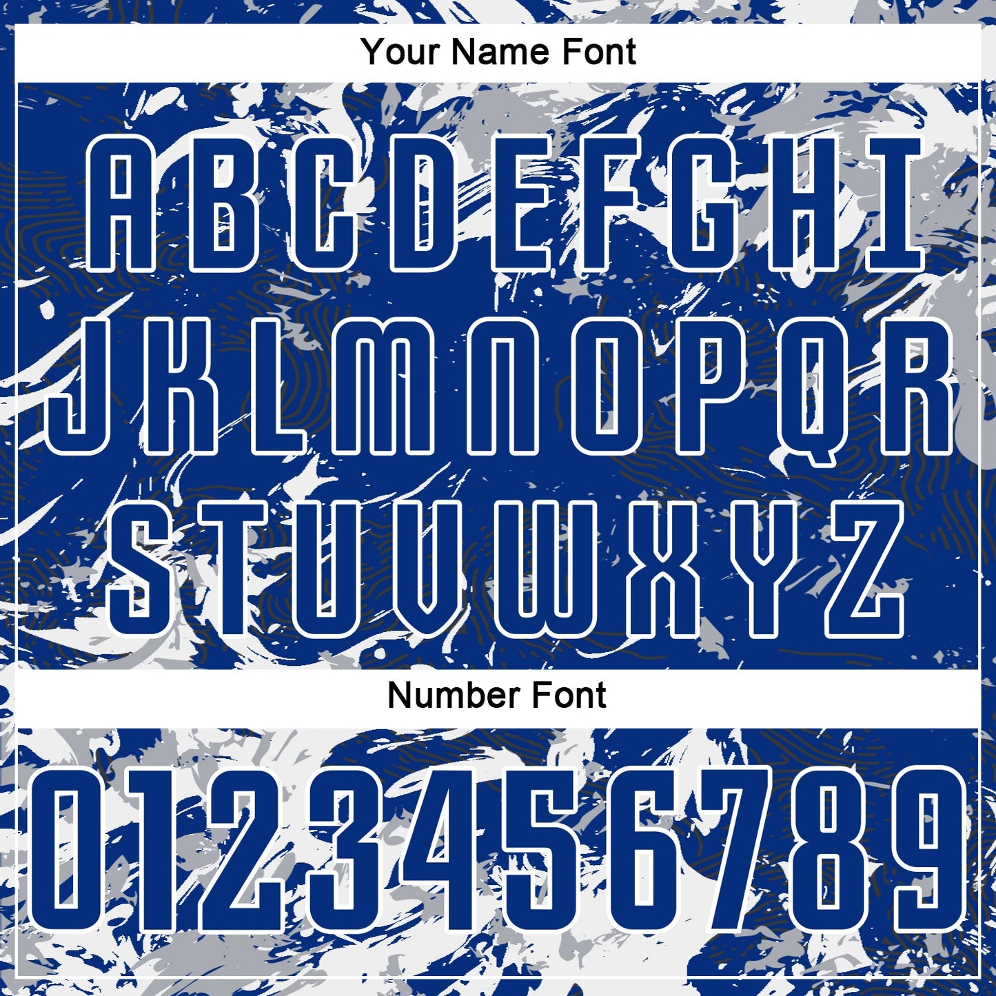 Custom Royal Gray-White Fluid Art Splash Sublimation Soccer Uniform Jersey Limited