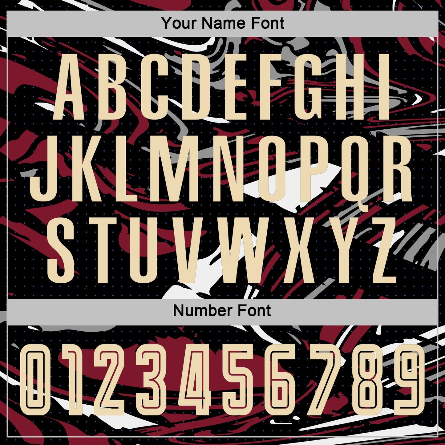 Custom Figure Cream Black-Crimson Fluid Art Splash Sublimation Soccer Uniform Jersey Limited