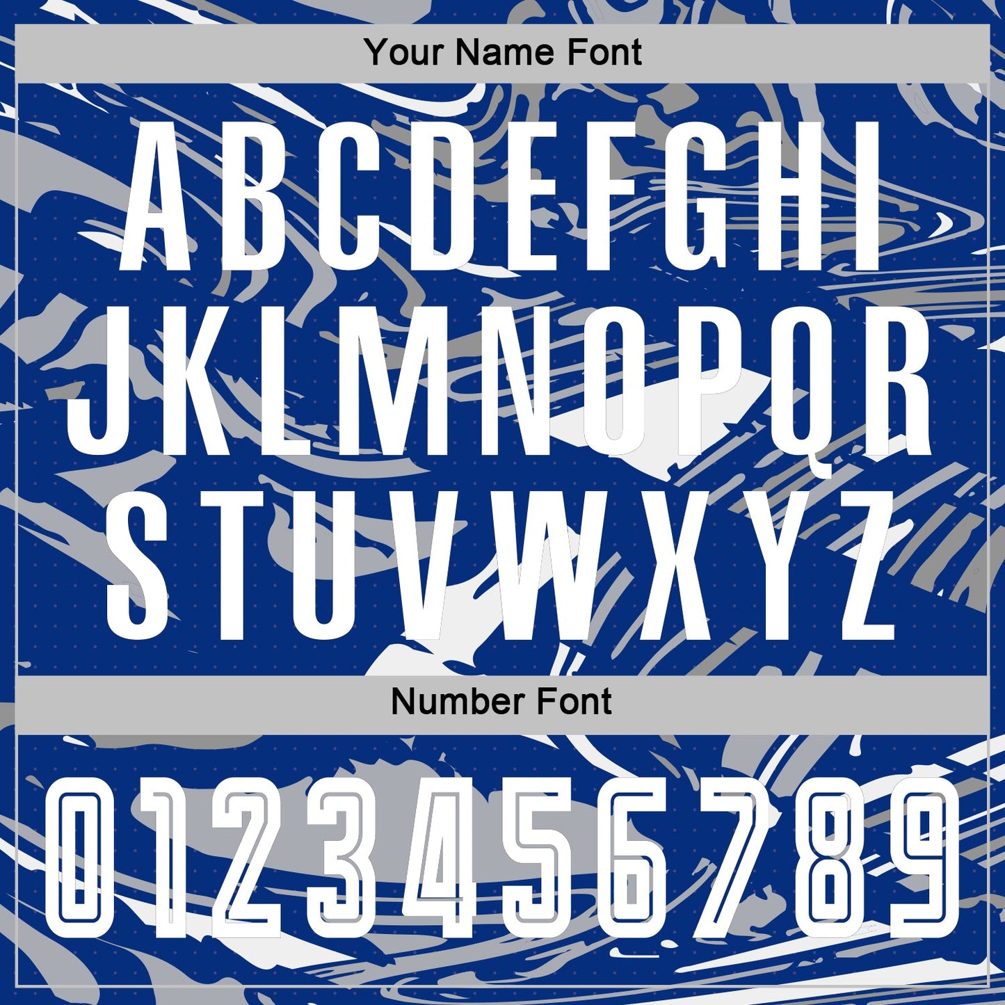 Custom Figure White Royal-Gray Fluid Art Splash Sublimation Soccer Uniform Jersey Limited