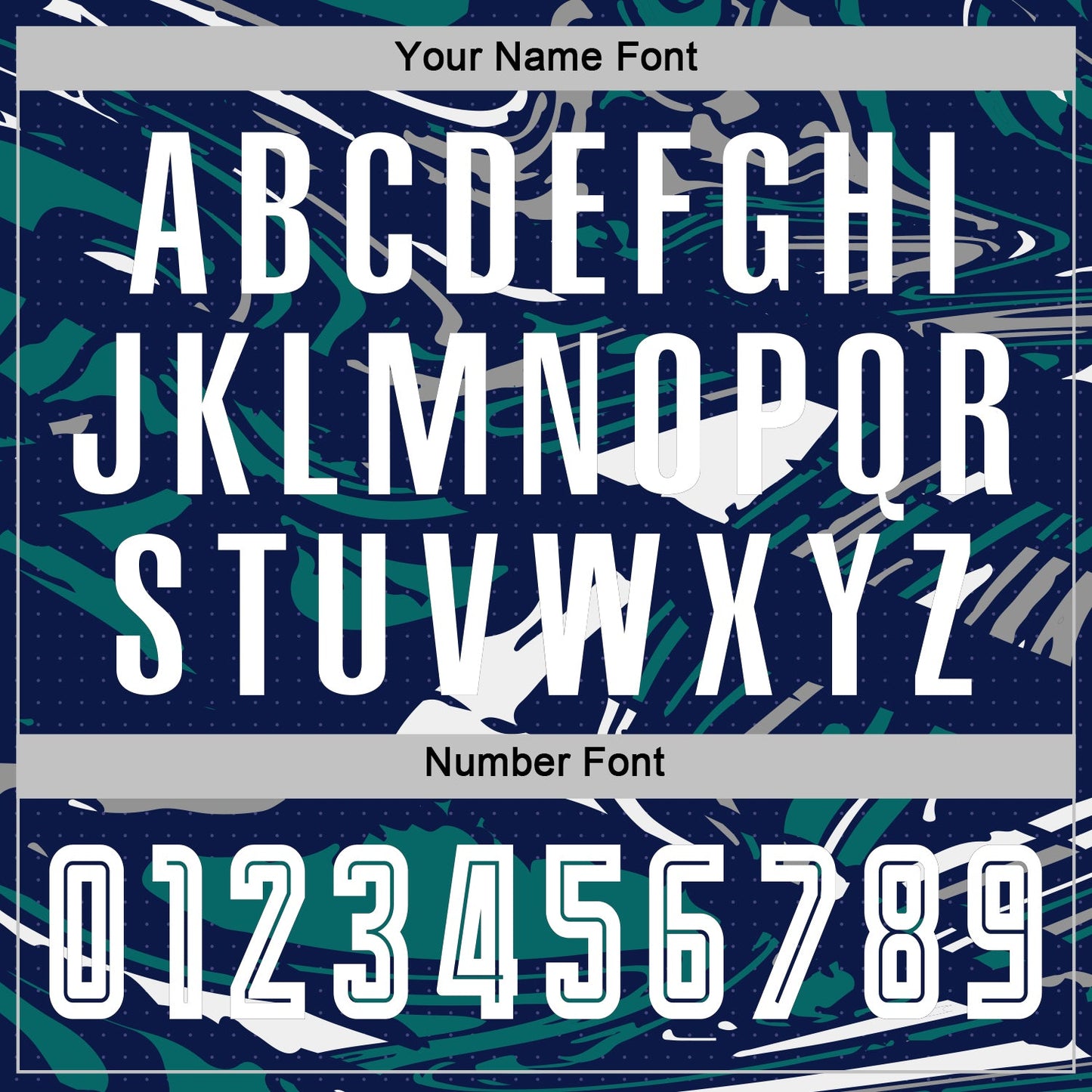 Custom Figure White Navy-Teal Fluid Art Splash Sublimation Soccer Uniform Jersey Limited