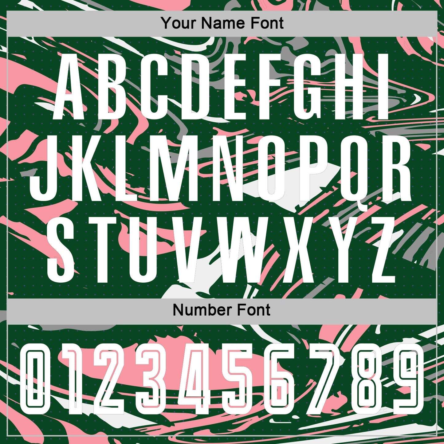 Custom Figure White Green-Medium Pink Fluid Art Splash Sublimation Soccer Uniform Jersey Limited